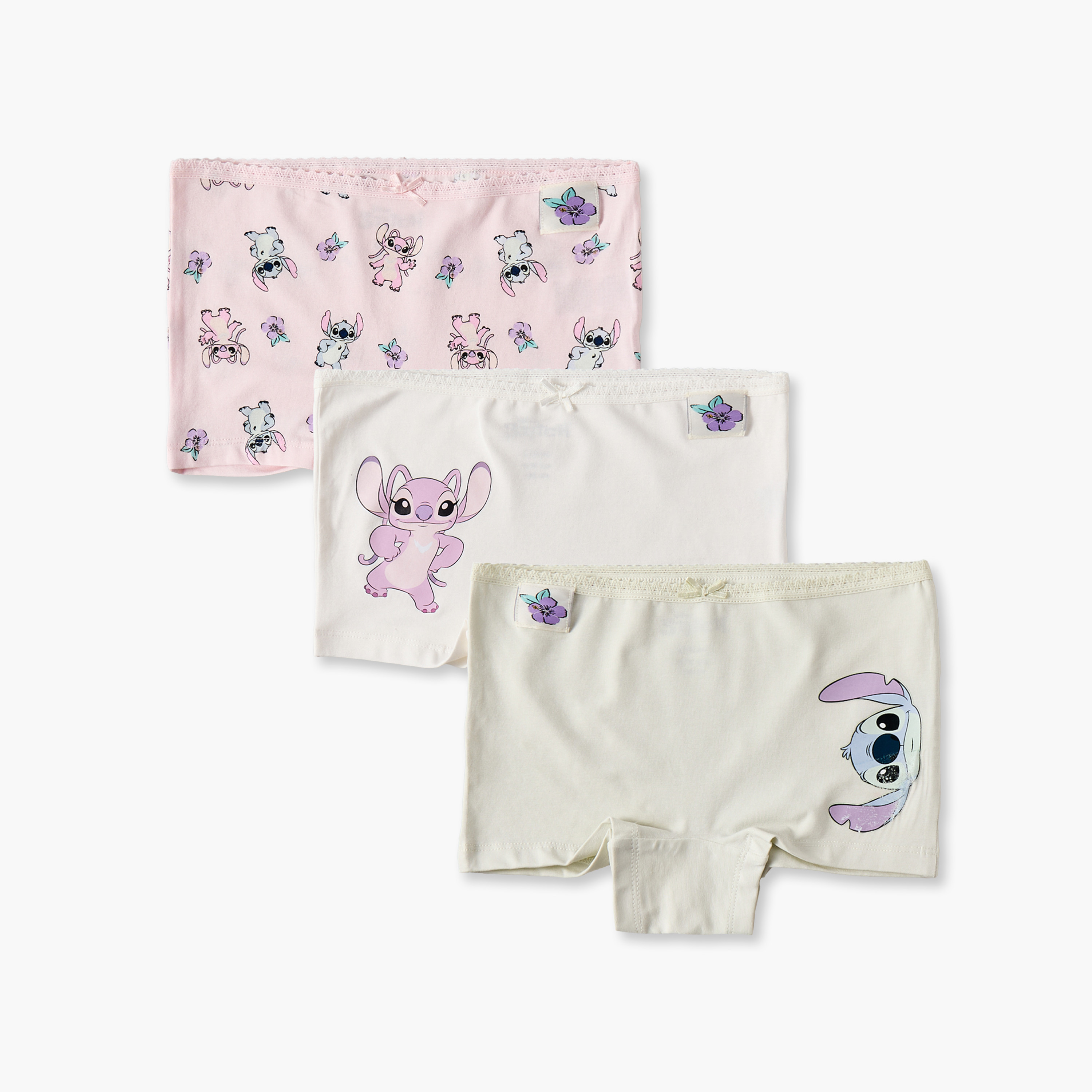 سراويل بوي شورت قطن بطبعات من ديزني - طقم من 3 قطع-girls-clothing-innerwear-panties-image-1