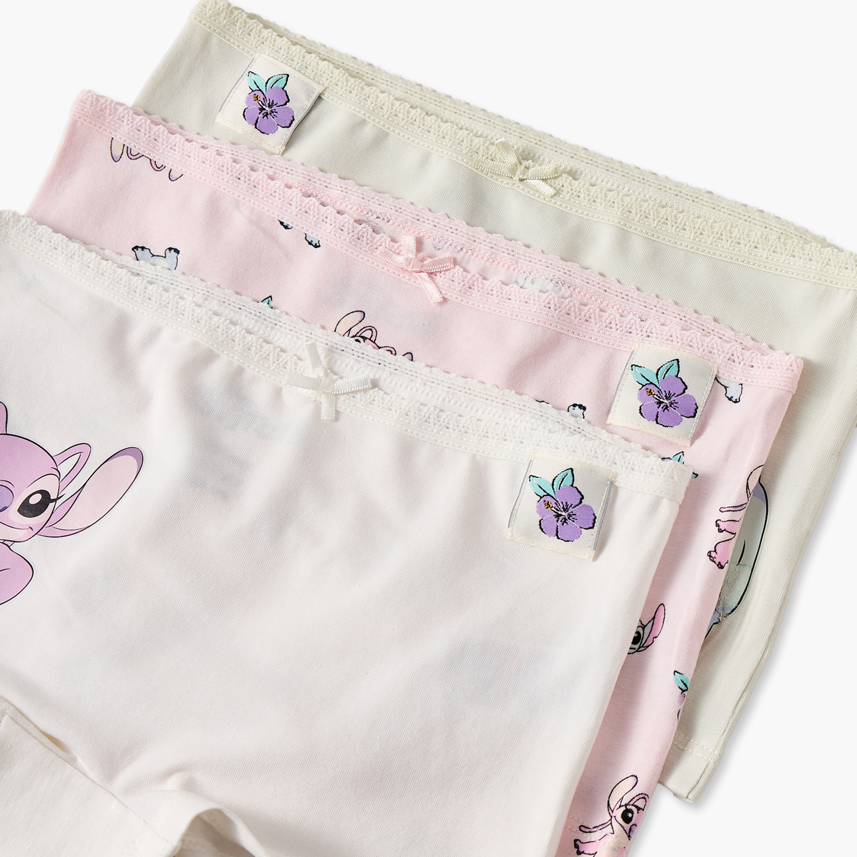 سراويل بوي شورت قطن بطبعات من ديزني - طقم من 3 قطع-girls-clothing-innerwear-panties-image-5