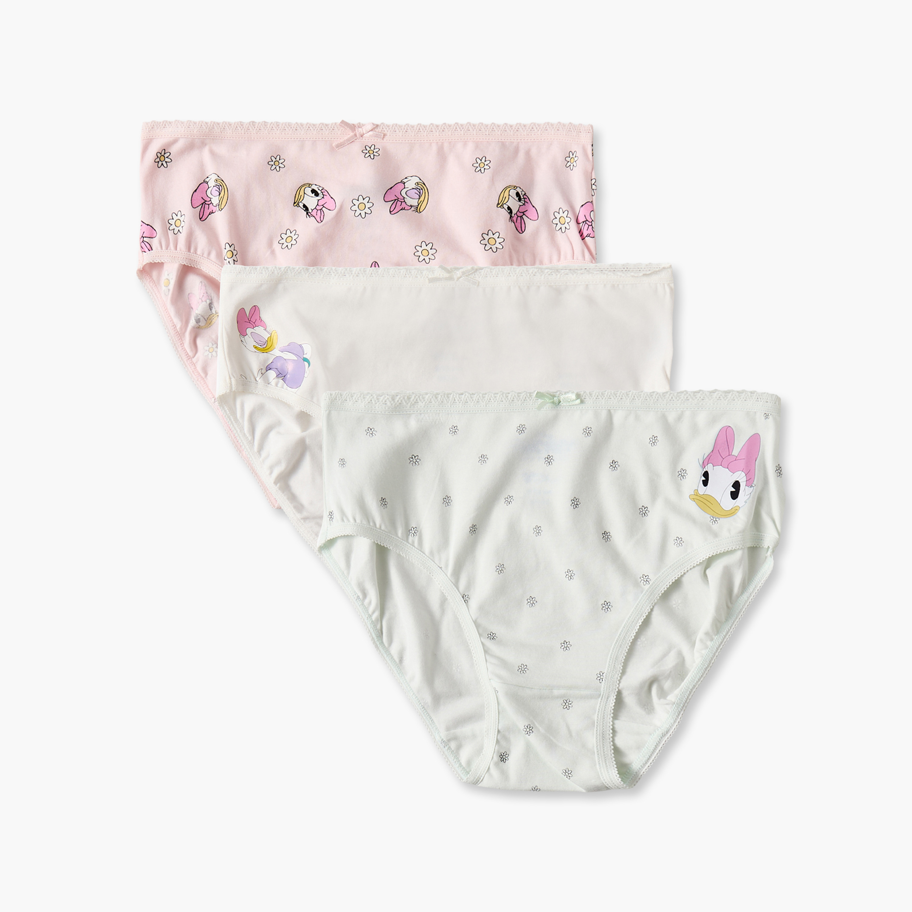 طقم سراويل داخلية بطبعات ديزي داك من من ديزني - 3 قطع-girls-clothing-innerwear-panties-image-1