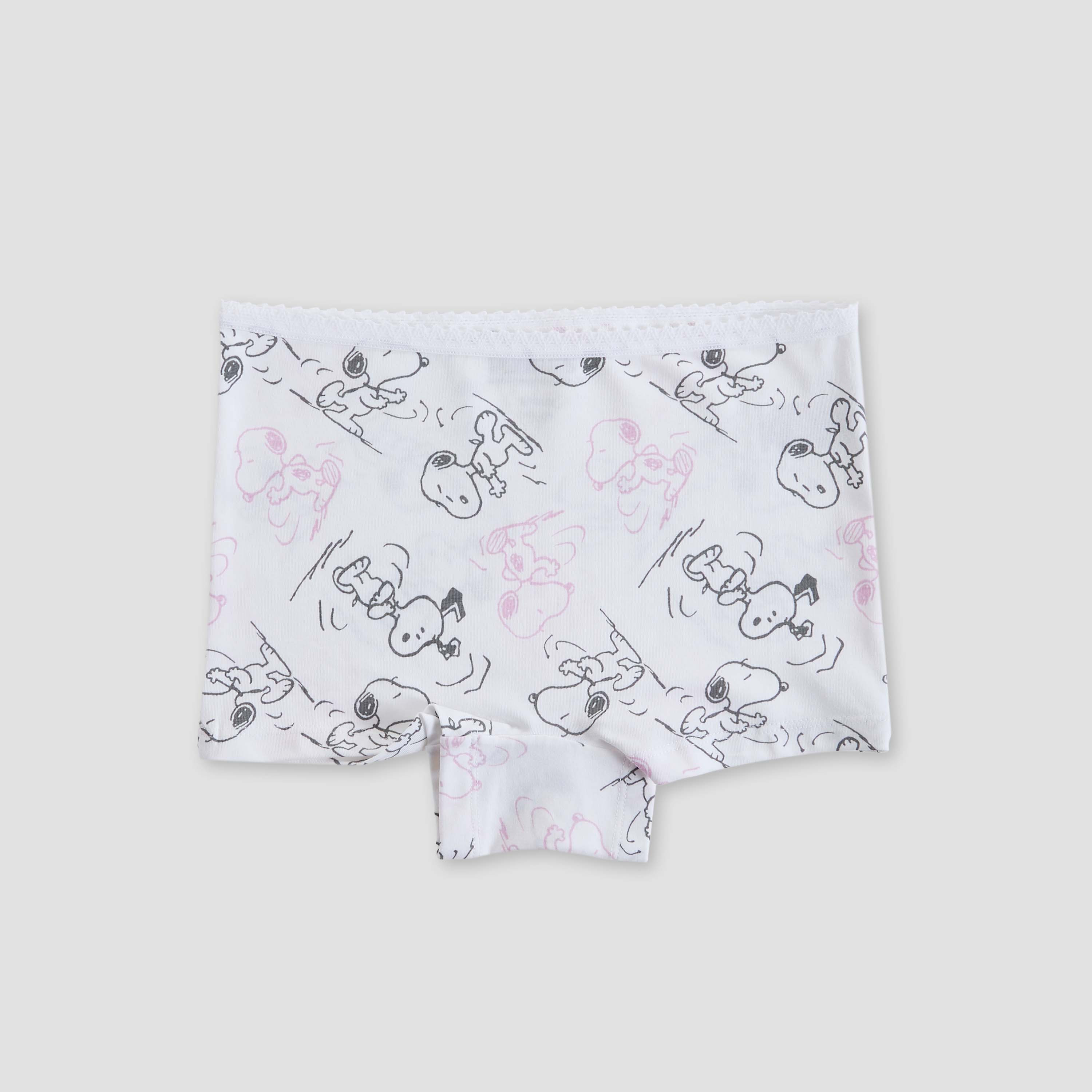 Pack of 3 Boyshorts with Snoopy Print-girls-clothing-innerwear-panties-image-2