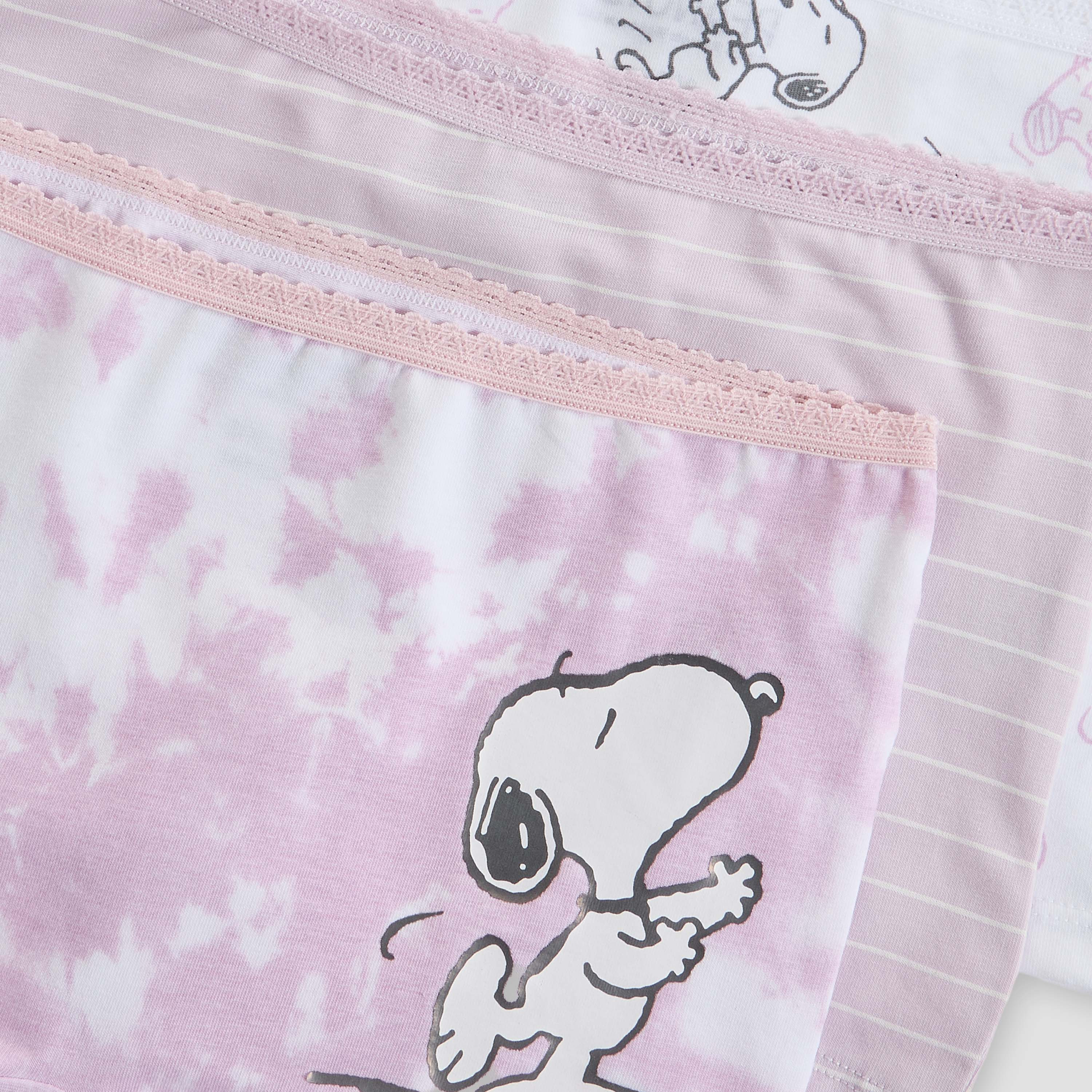 Pack of 3 Boyshorts with Snoopy Print-girls-clothing-innerwear-panties-image-5