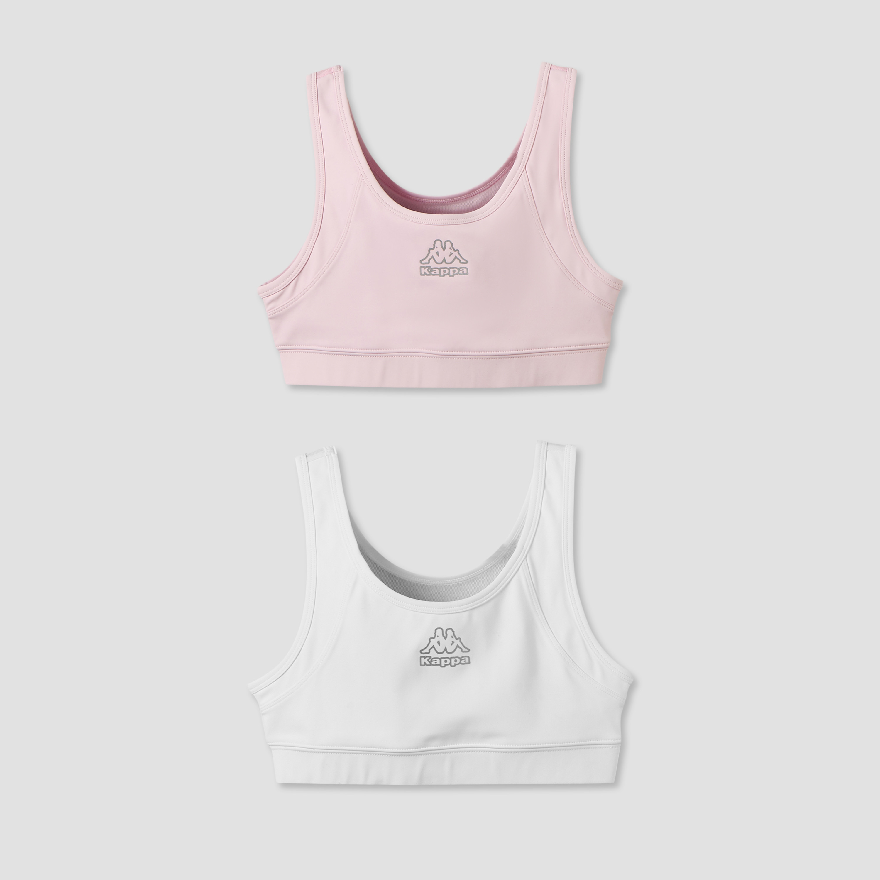 Pack of 2 Kappa Cotton Trainer Bra with Logo Print-girls-clothing-innerwear-bras-image-1