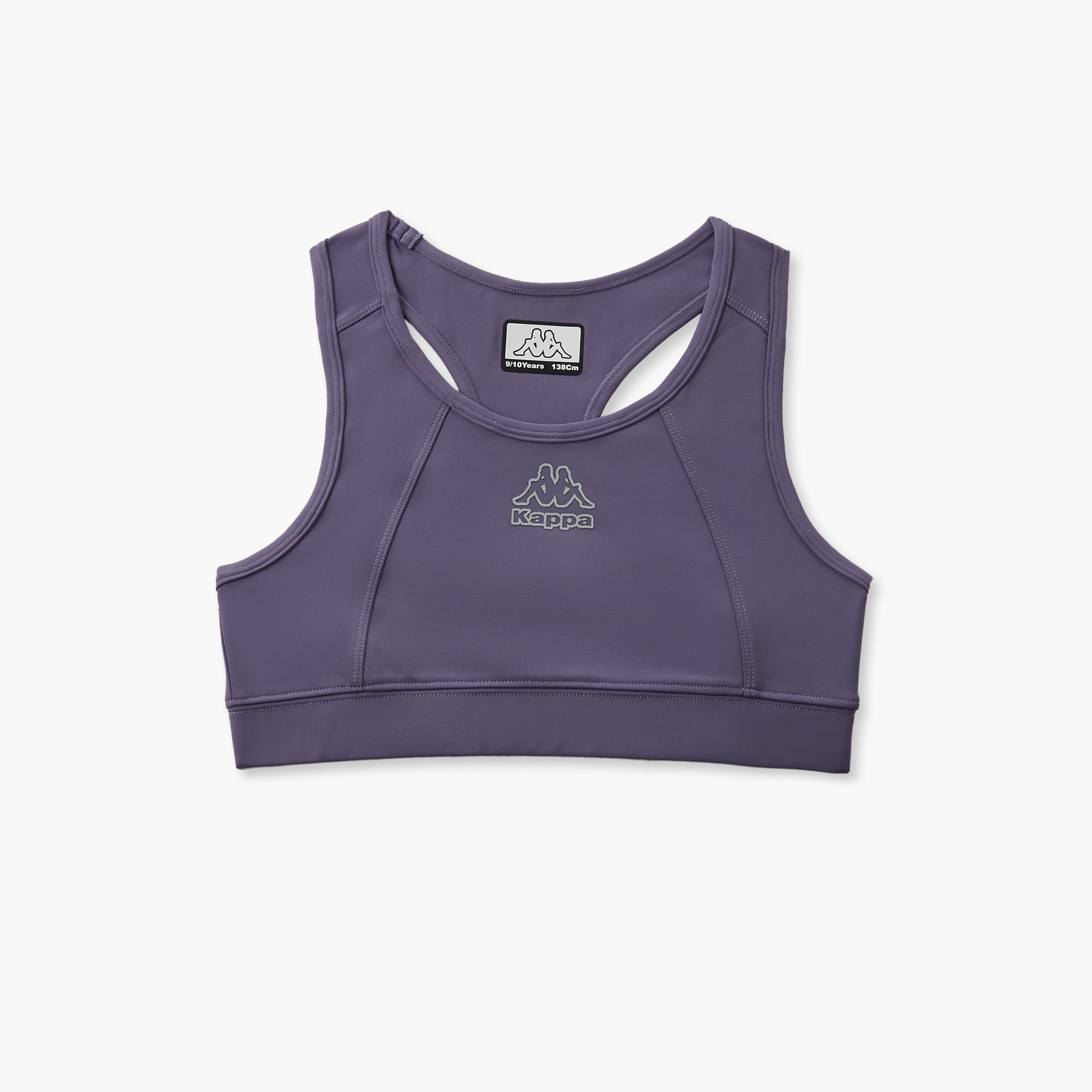 Pack of 2 Kappa Cotton Trainer Bra with Logo Print-girls-clothing-innerwear-bras-image-3