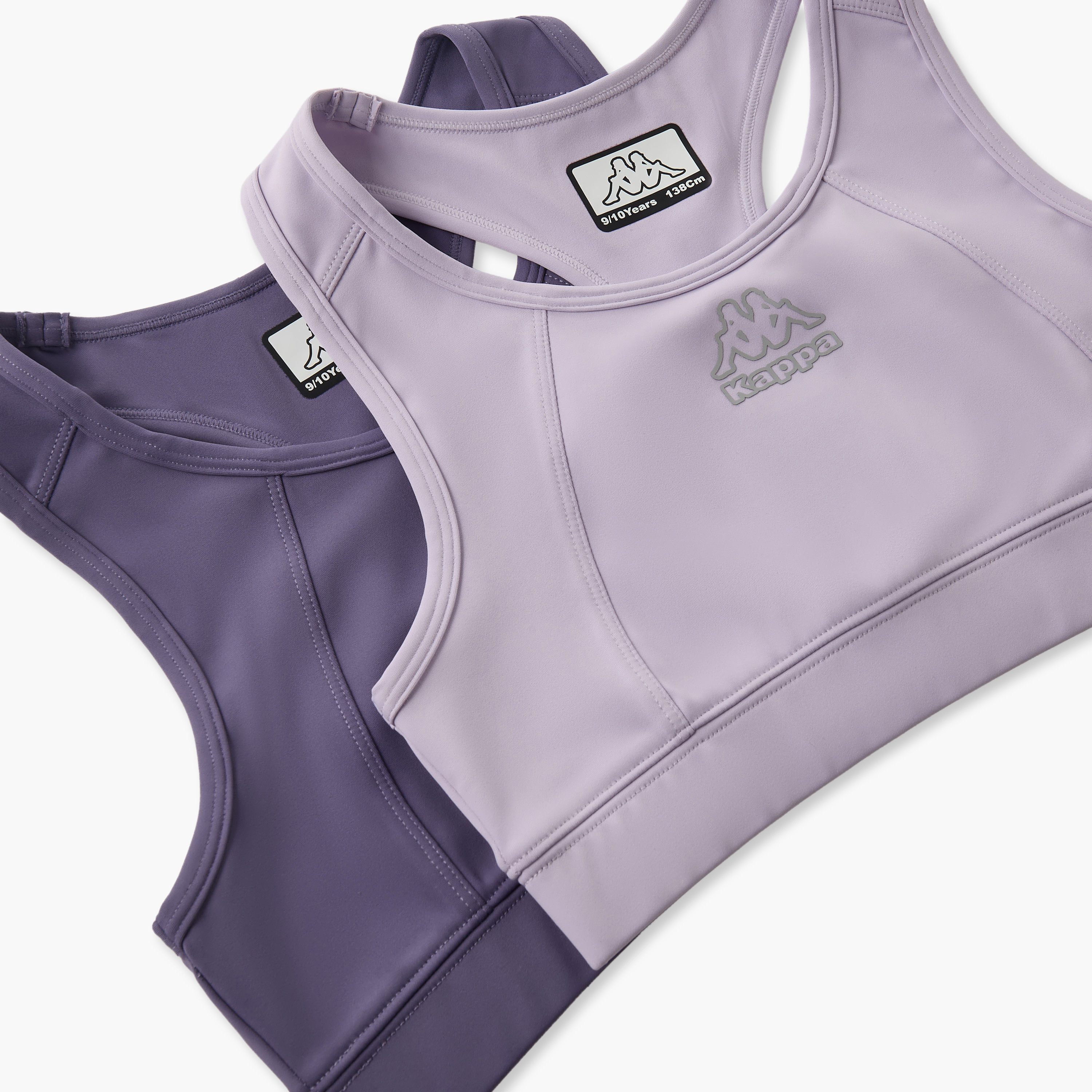 Pack of 2 Kappa Cotton Trainer Bra with Logo Print-girls-clothing-innerwear-bras-image-5