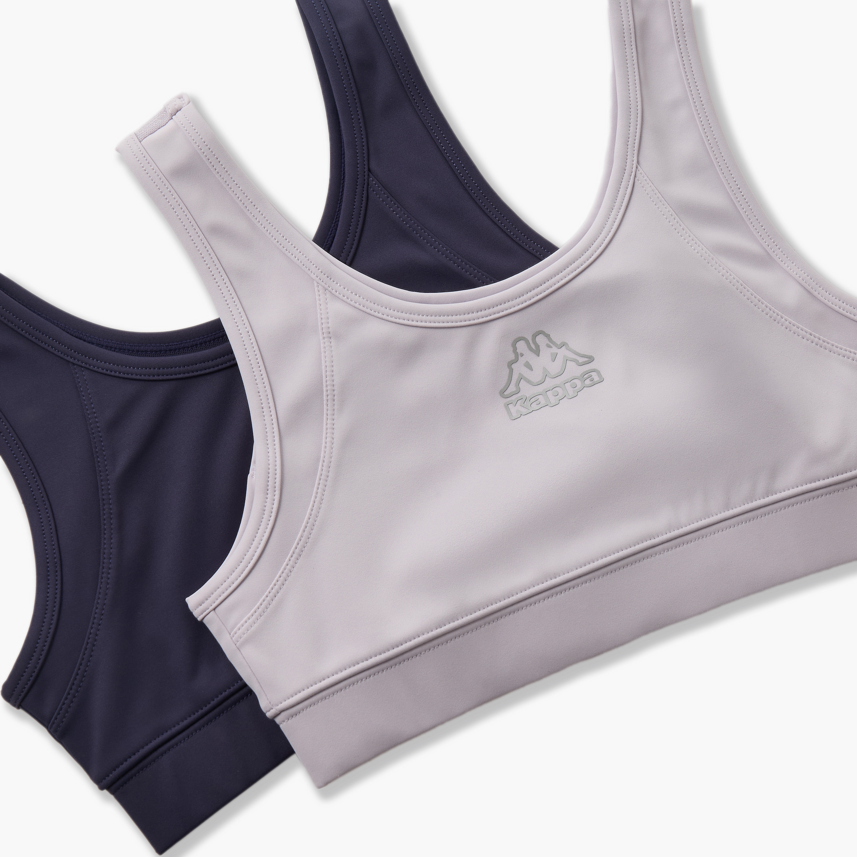 Pack of 2 Kappa Cotton Trainer Bra with Logo Print-girls-clothing-innerwear-bras-image-5