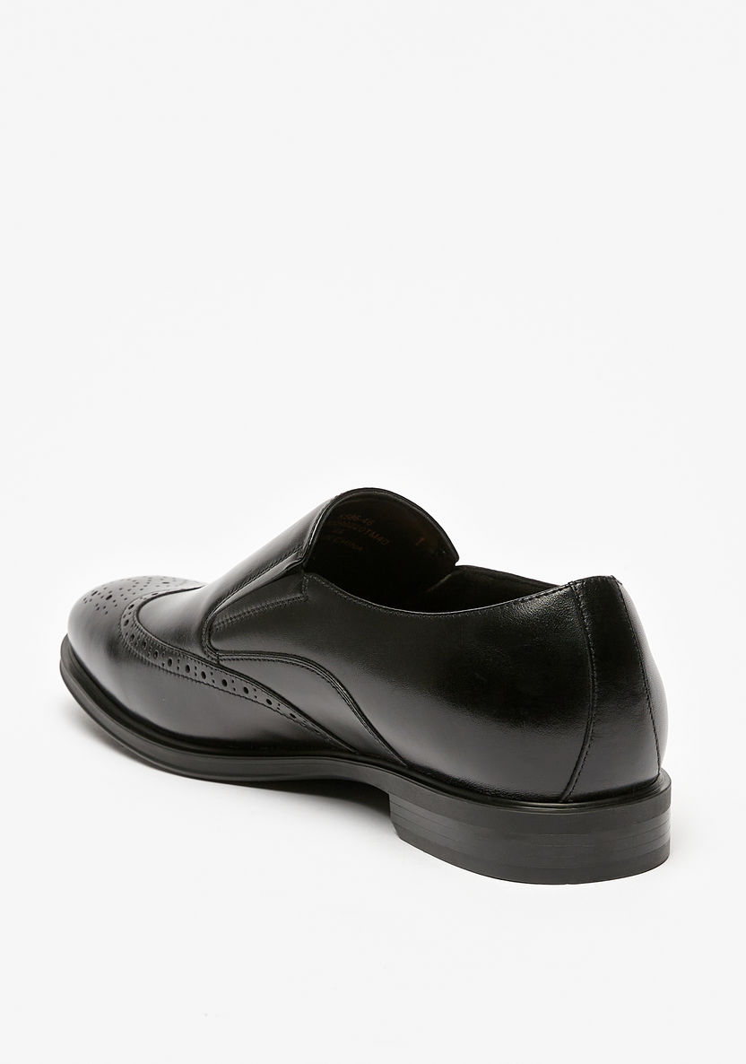 Le Confort Textured Slip-On Loafers-Loafers-image-4