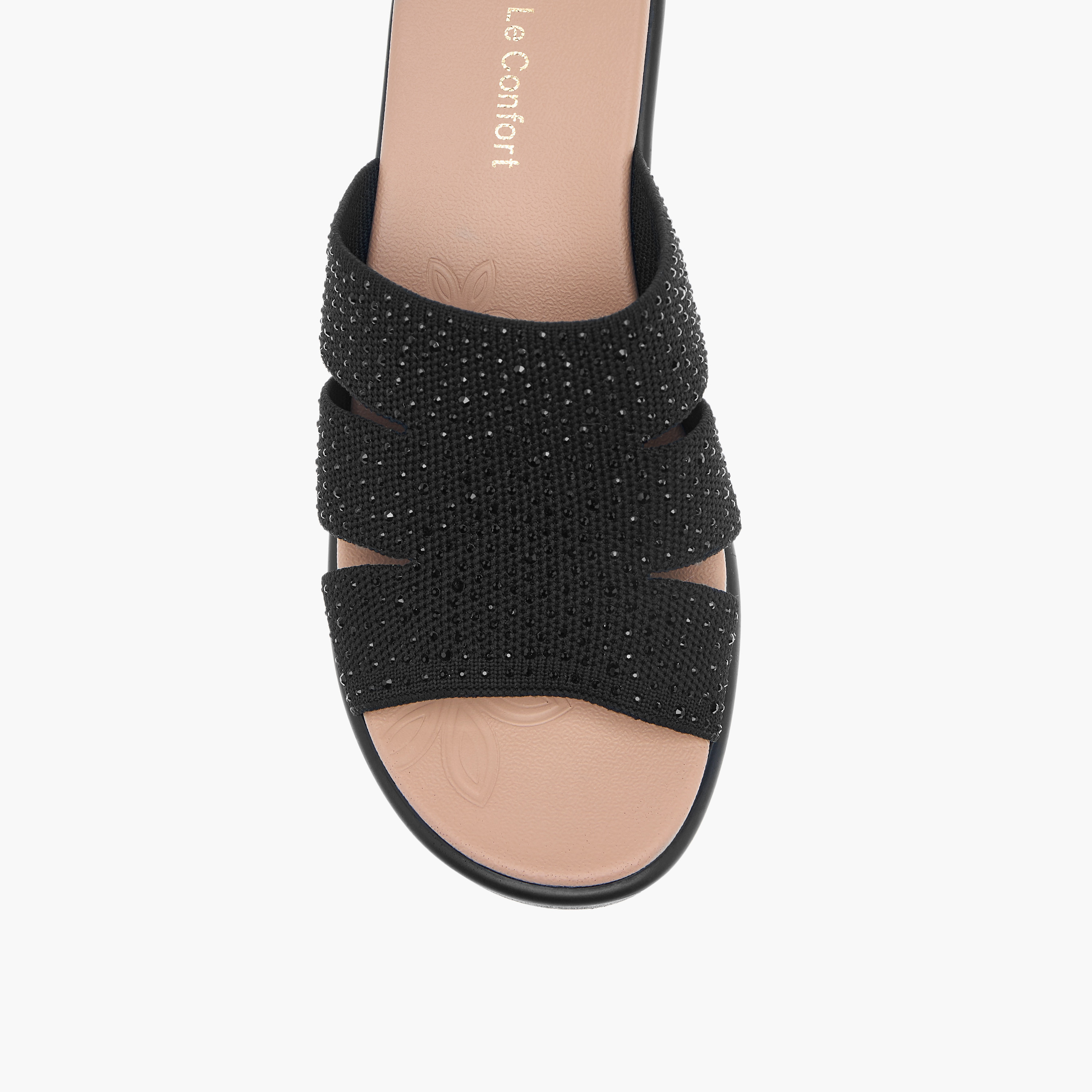 Le Confort Embellished Slip-On Comfort Sandals with Wedge Heels-women-shoes-sandals-heeled-image-4