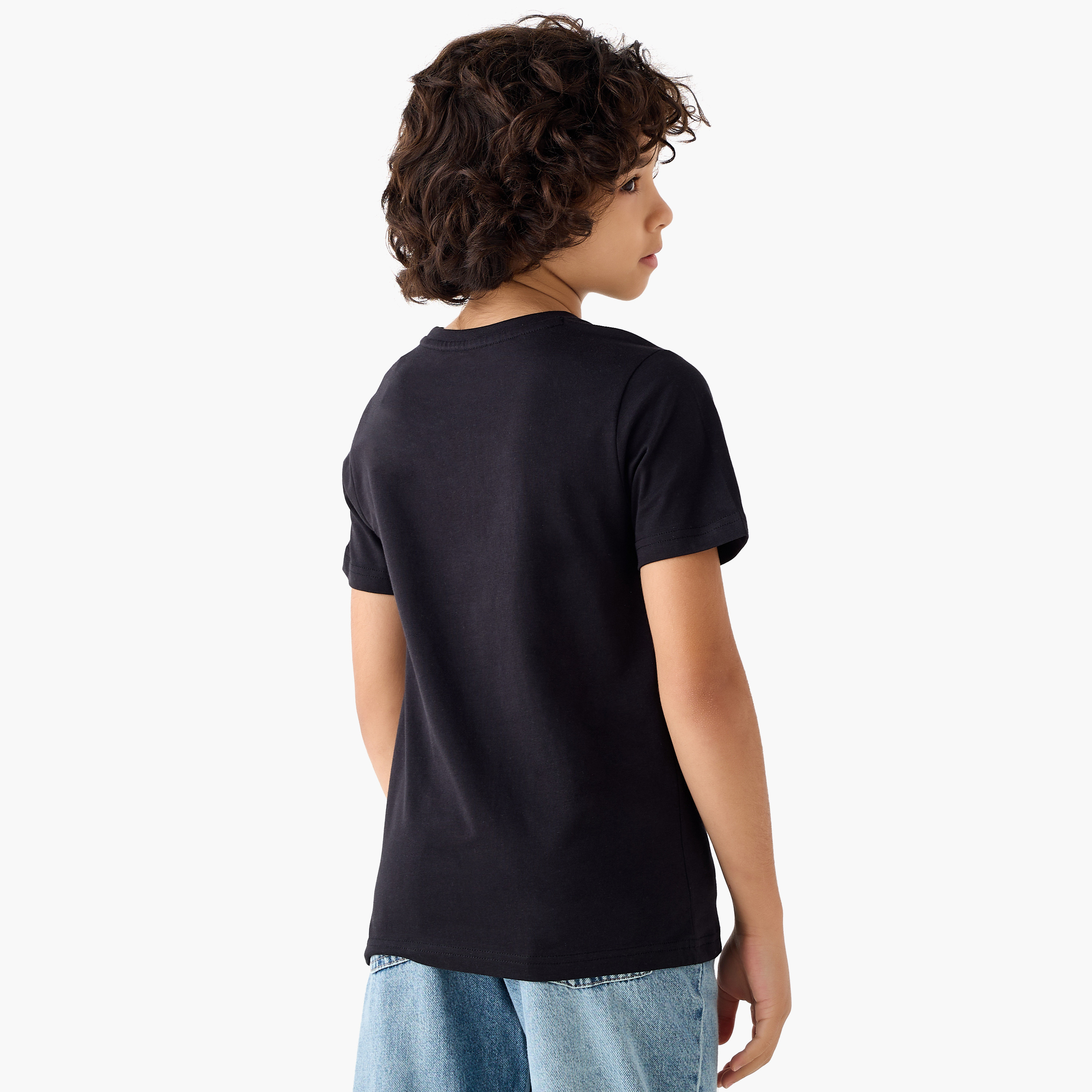 Juniors Crew Neck Short Sleeves T-shirt with Graphic Print-promo_babyshop_Buy2for30_UAE280426-image-3