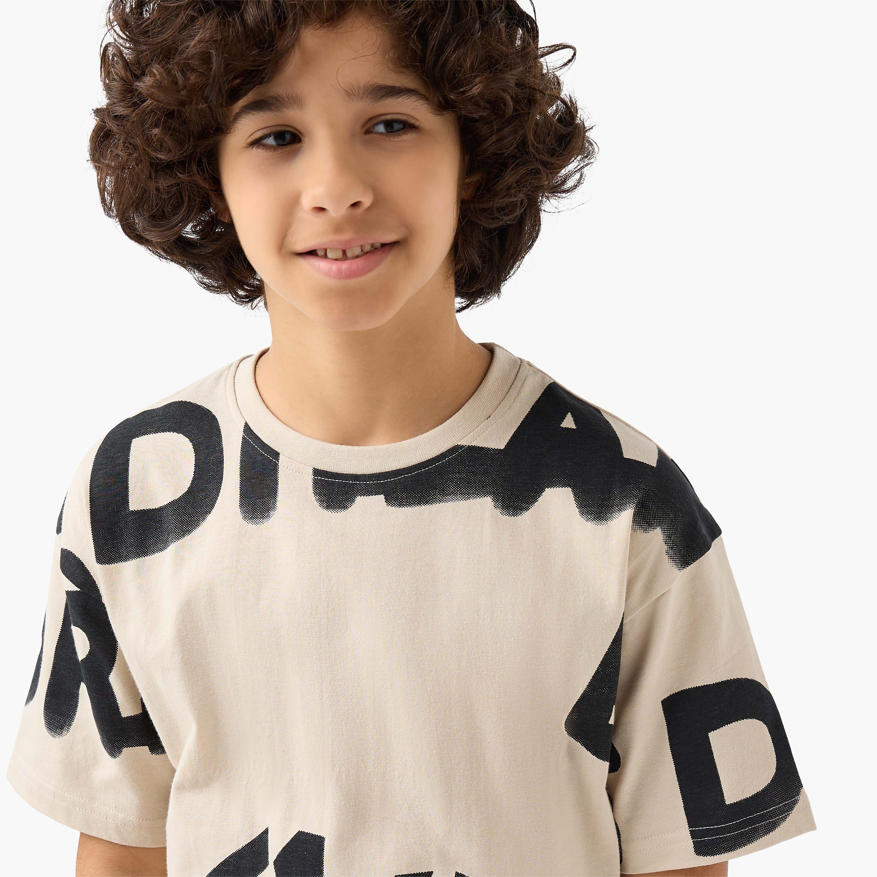 Juniors Crew Neck Short Sleeves T-shirt with Print-boys-clothing-tshirtsandpolos-image-4