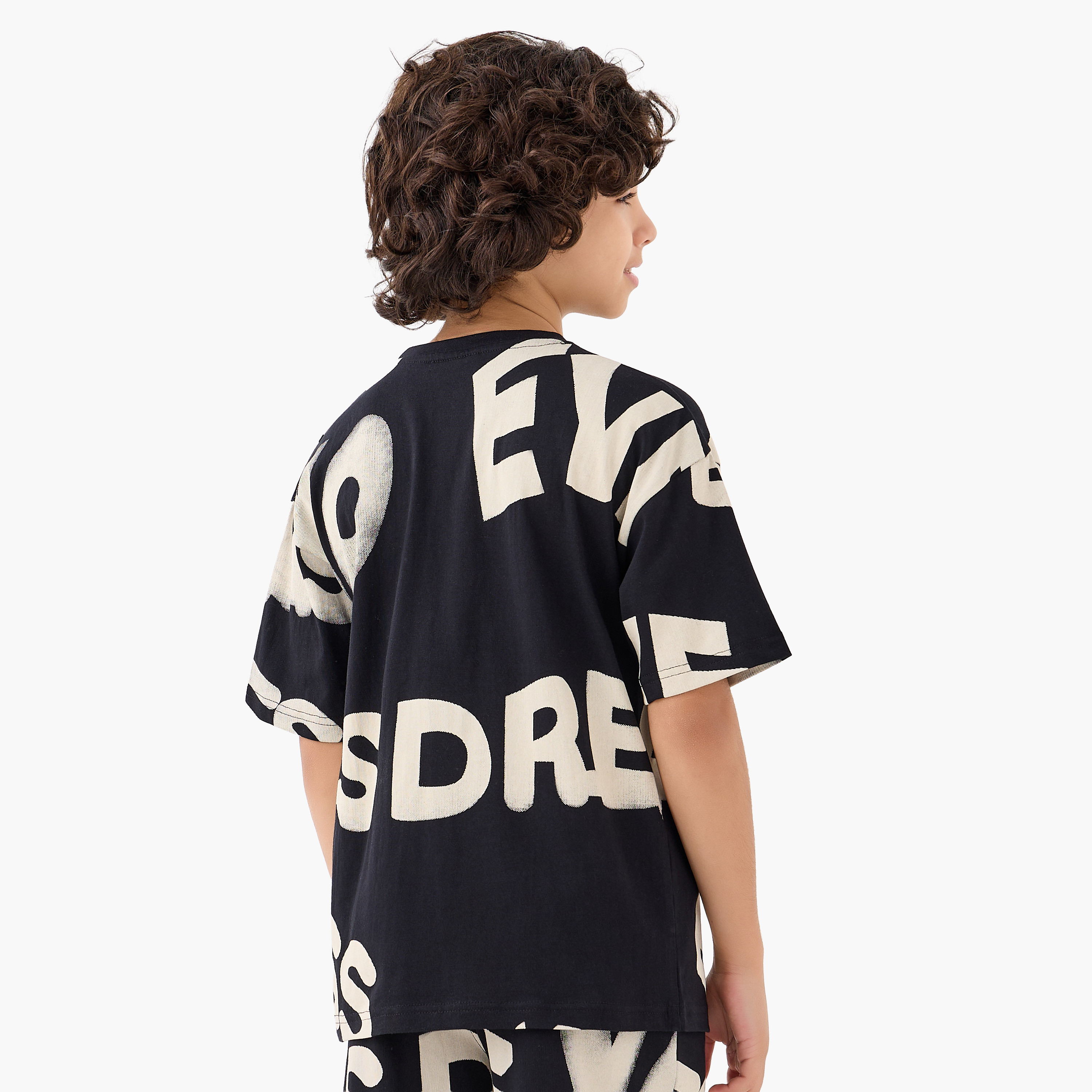 تيشيرت بطبعات وياقة مستديرة وأكمام قصيرة من جونيورز-boys-clothing-tshirtsandpolos-image-3