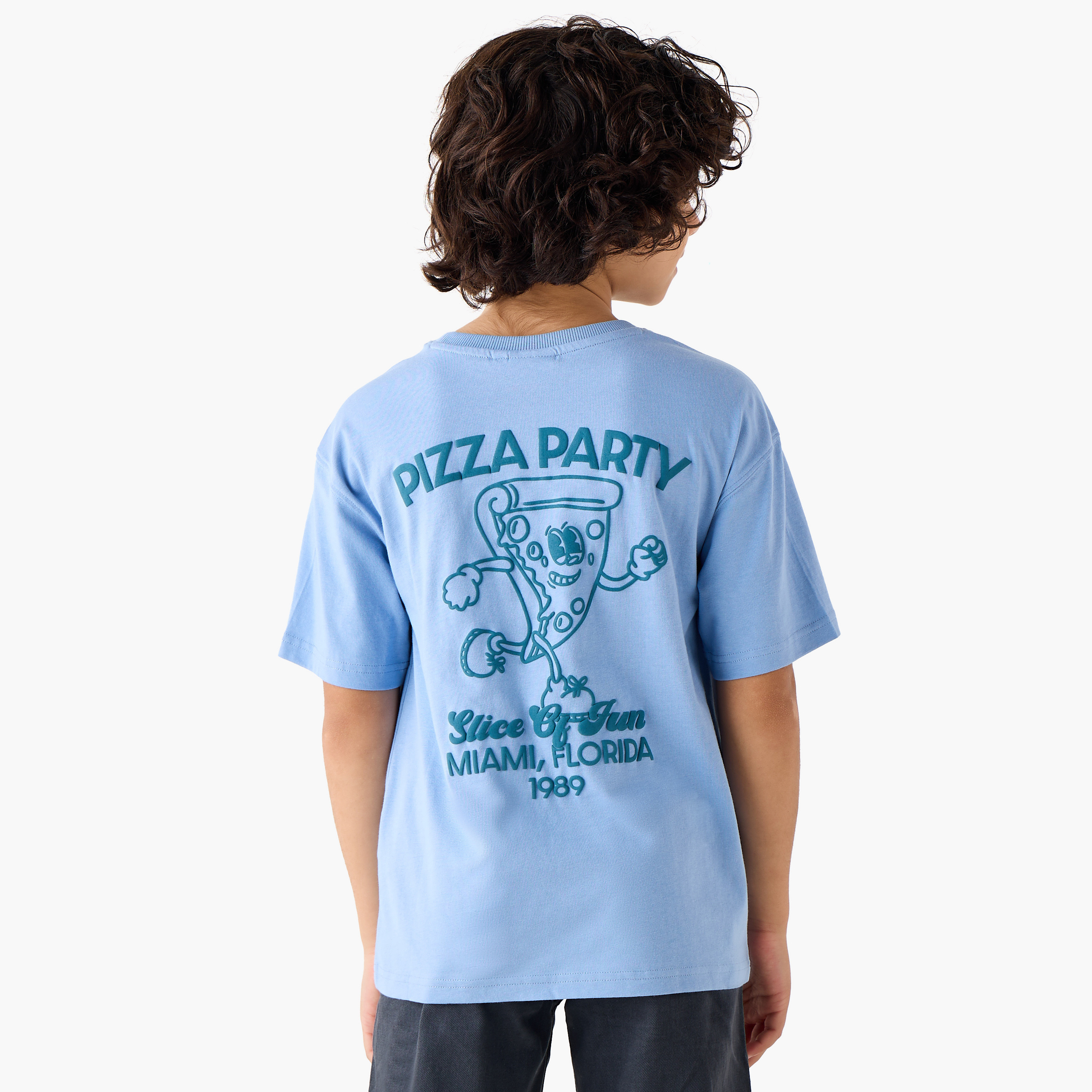 Juniors Crew Neck Short Sleeve T-shirt with Print-boys-clothing-tshirtsandpolos-image-1