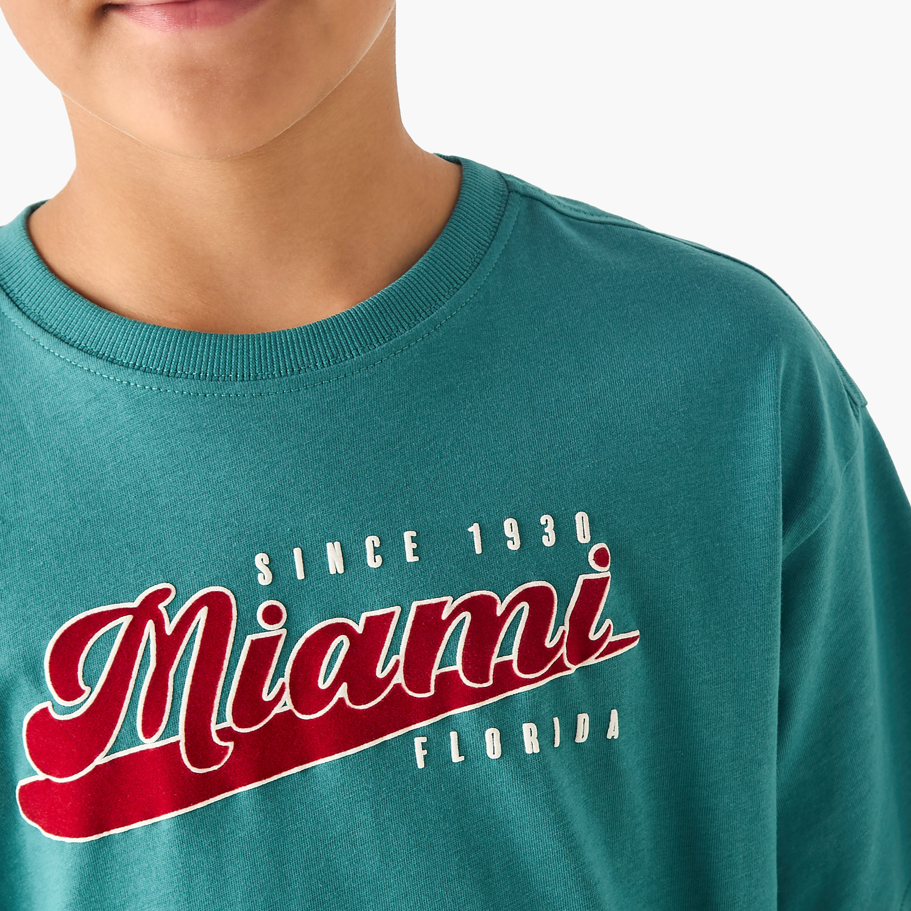 Juniors Crew Neck Short Sleeves T-shirt with Print-boys-clothing-tshirtsandpolos-image-4