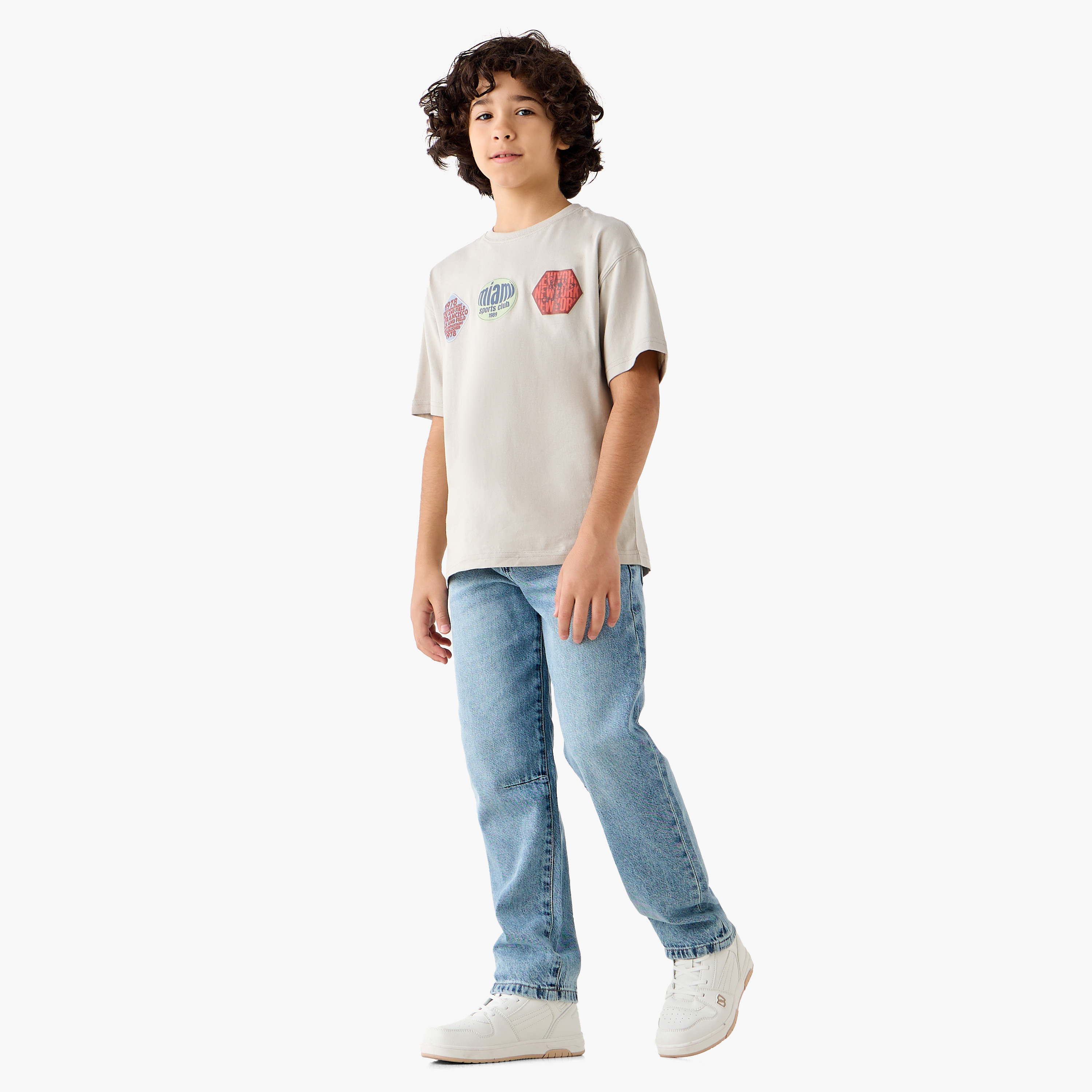 Juniors Crew Neck Short Sleeve T-shirt with Print-boys-clothing-tshirtsandpolos-image-2
