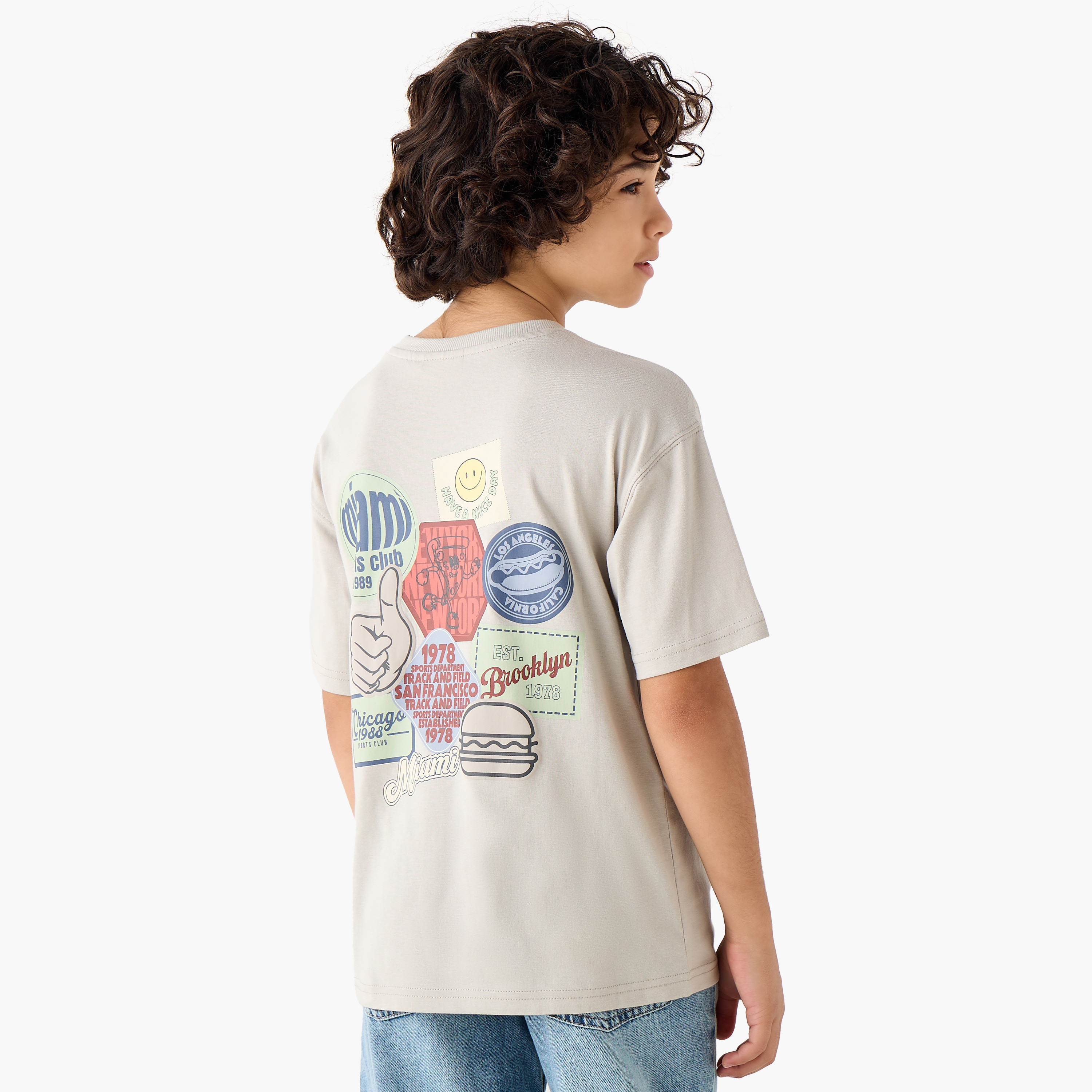 Juniors Crew Neck Short Sleeve T-shirt with Print-boys-clothing-tshirtsandpolos-image-3