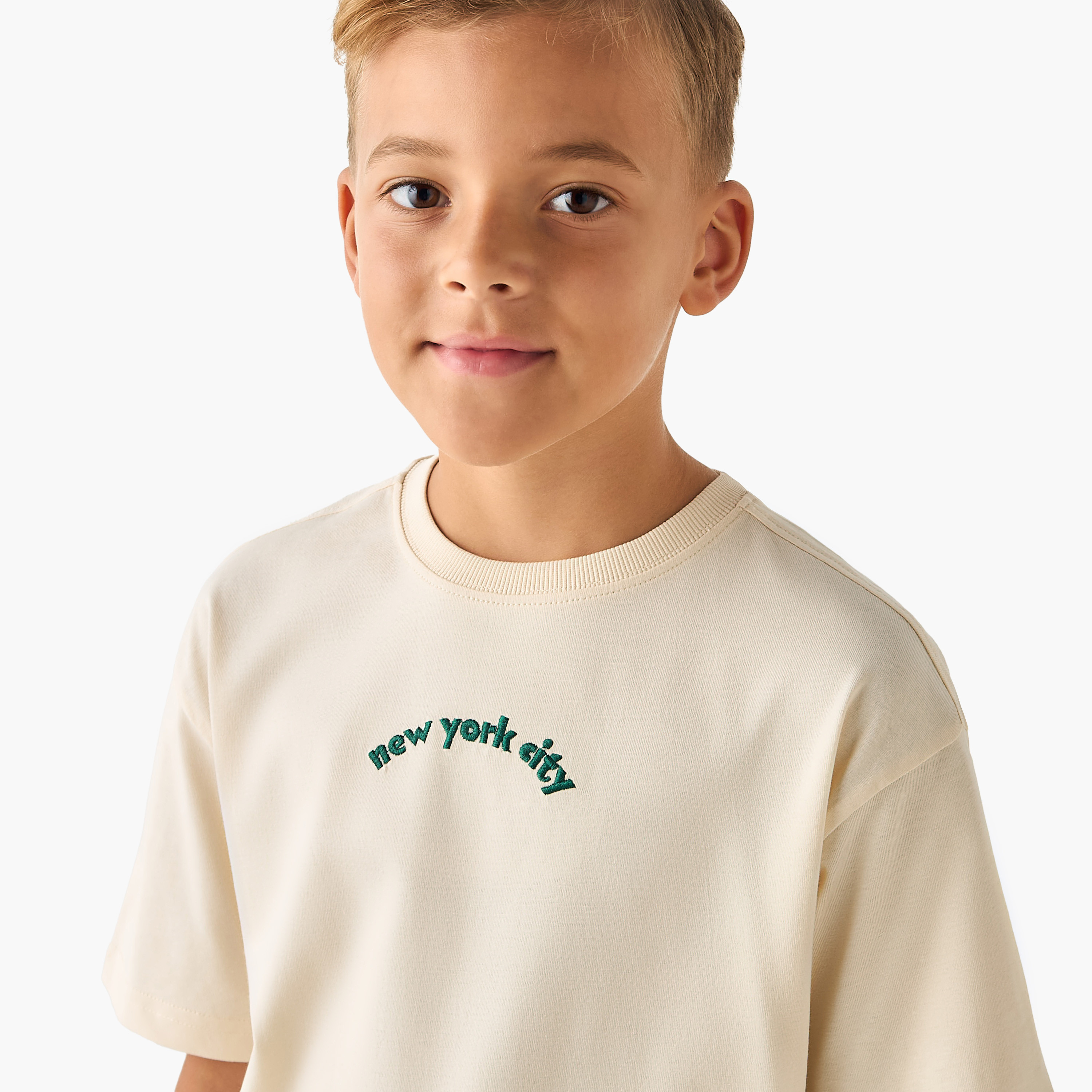 Juniors Crew Neck Short Sleeves T-shirt with Graphic Print-boys-clothing-tshirtsandpolos-image-4