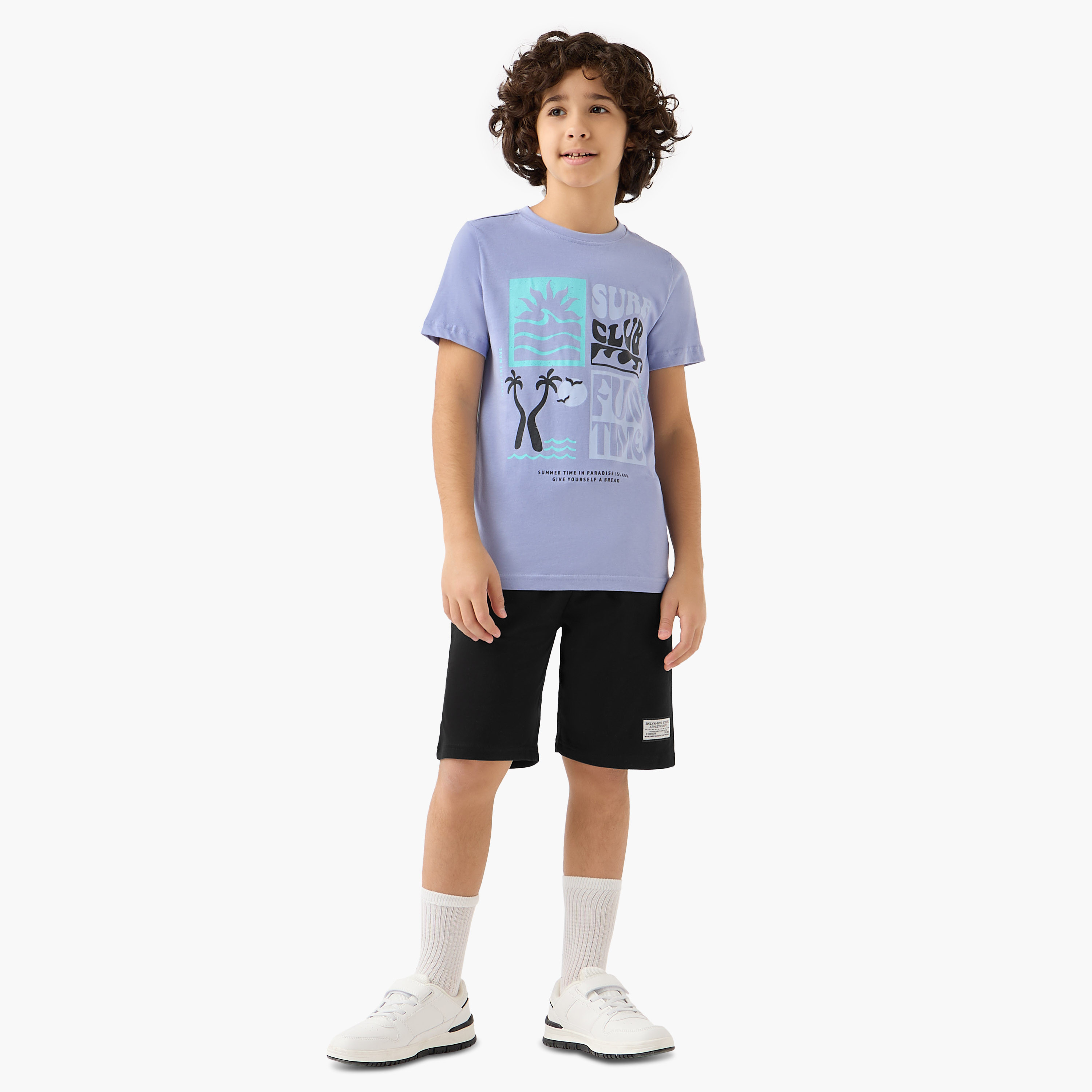 Juniors Crew Neck Short Sleeve T-shirt with Graphic Print-boys-clothing-tshirtsandpolos-image-2