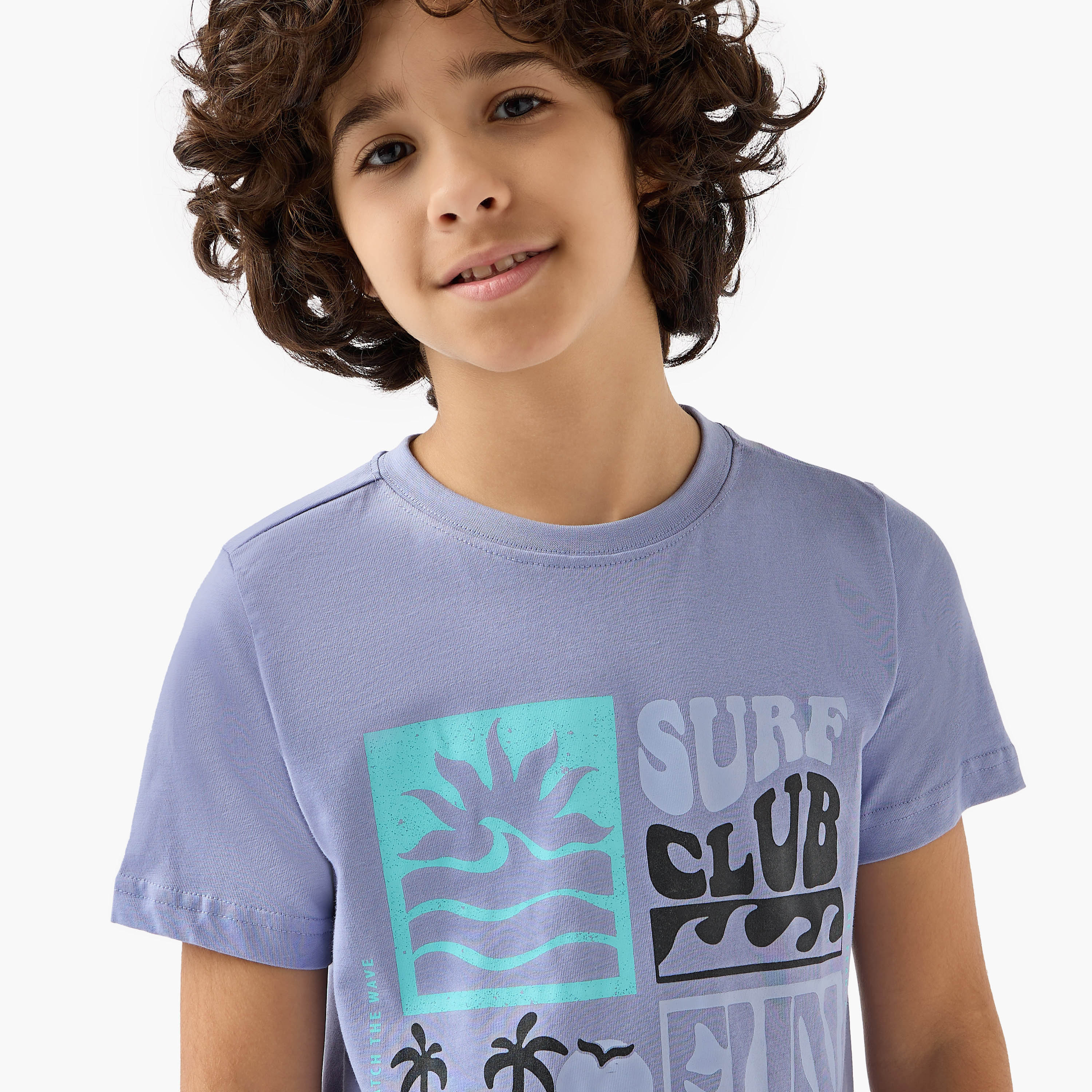 Juniors Crew Neck Short Sleeve T-shirt with Graphic Print-boys-clothing-tshirtsandpolos-image-4