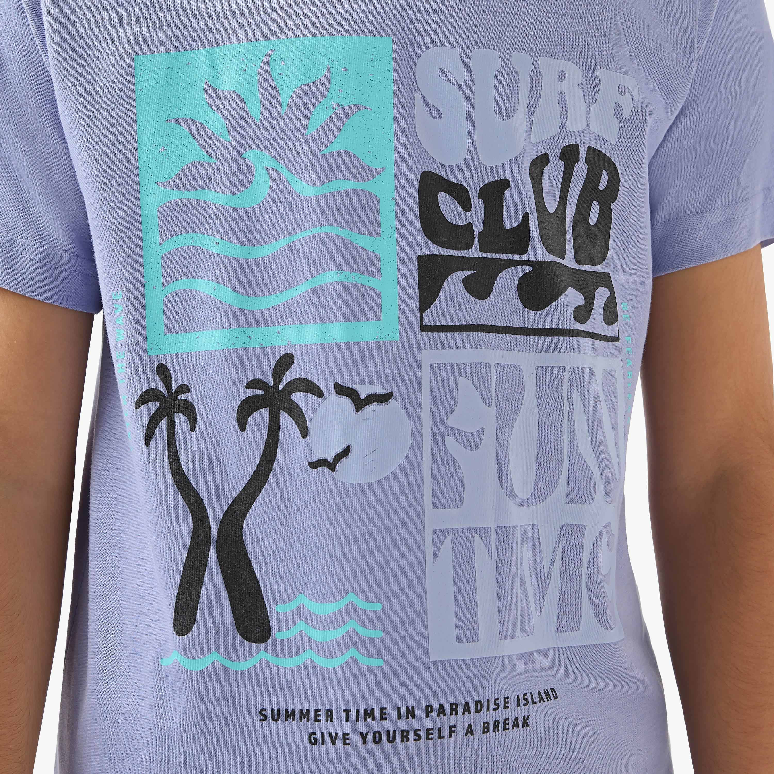 Juniors Crew Neck Short Sleeve T-shirt with Graphic Print-boys-clothing-tshirtsandpolos-image-5