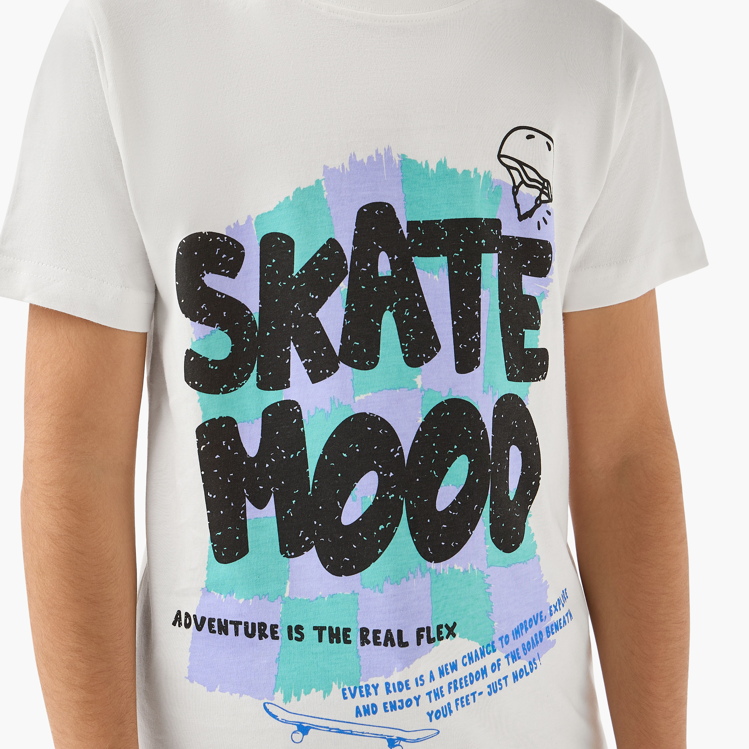 Juniors Crew Neck Short Sleeve T-shirt with Graphic Print-boys-clothing-tshirtsandpolos-image-5