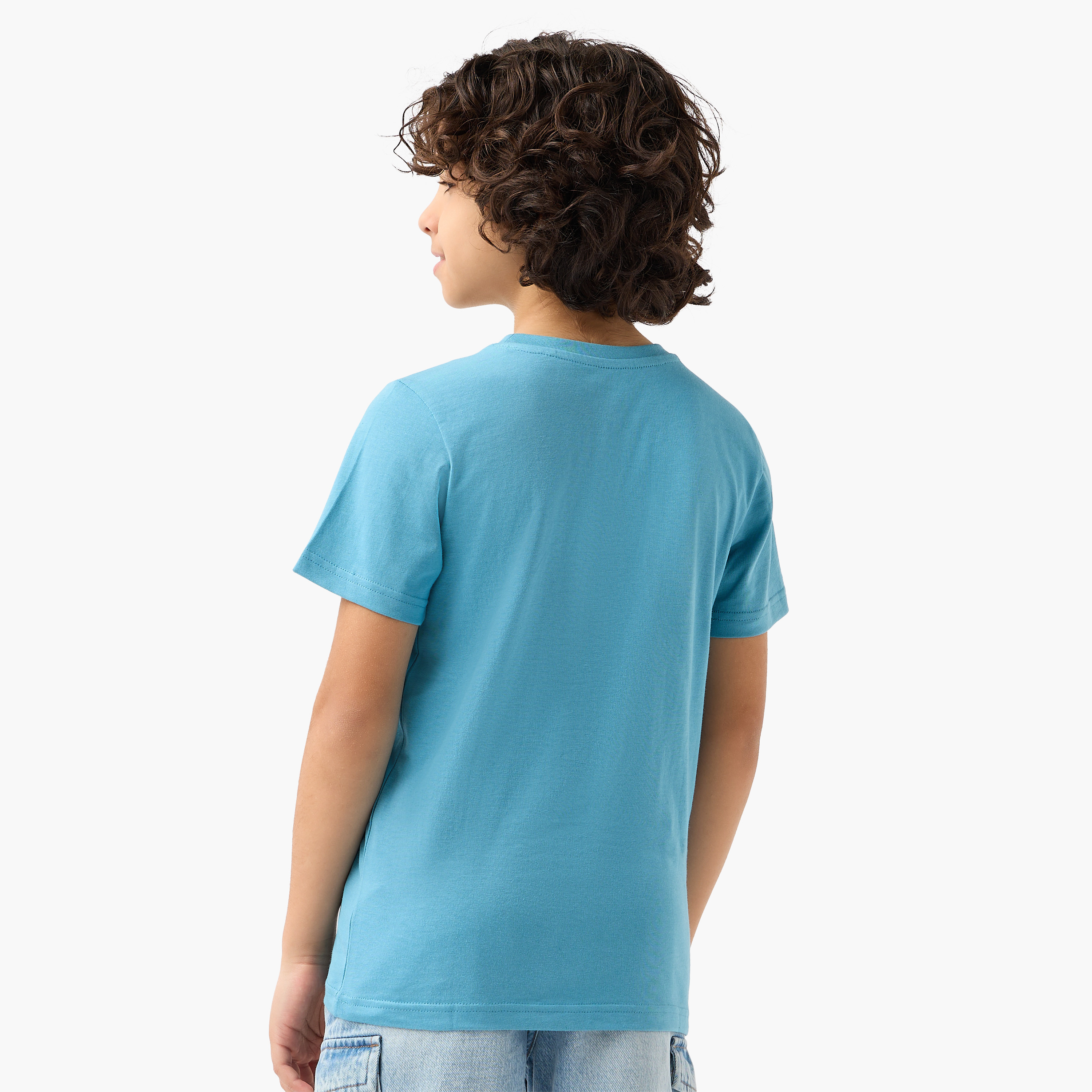 Juniors Crew Neck Short Sleeve T-shirt with Graphic Print-boys-clothing-tshirtsandpolos-image-3