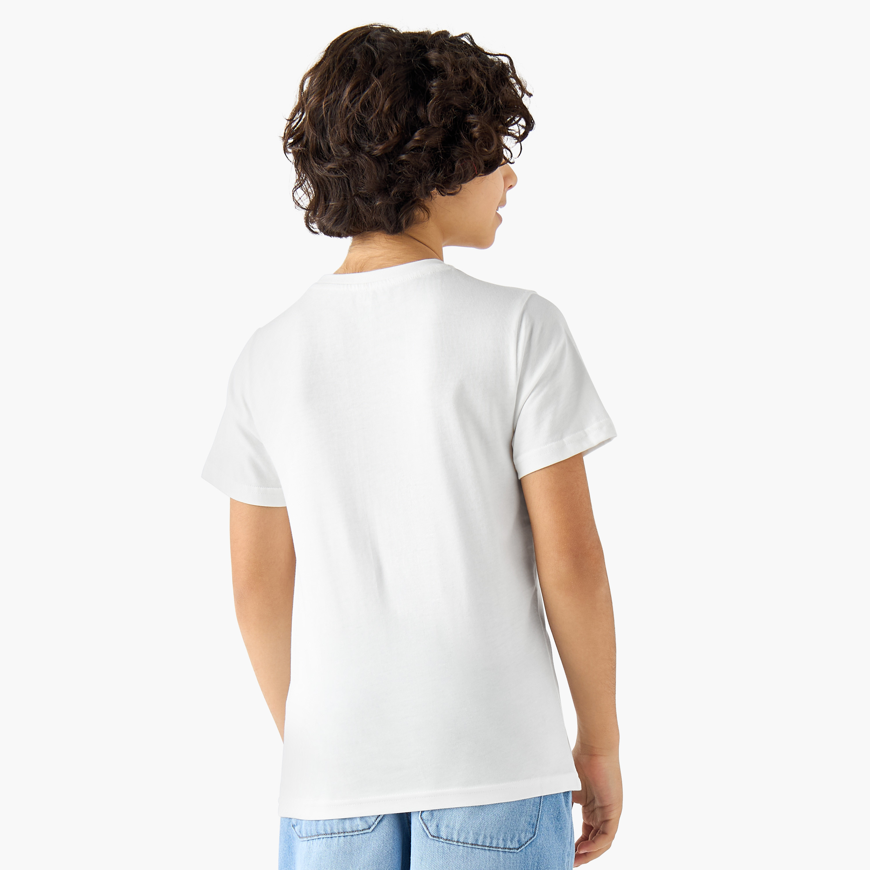 تيشيرت بياقة ضيقة وأكمام قصيرة وطبعات من جونيورز-boys-clothing-tshirtsandpolos-image-3