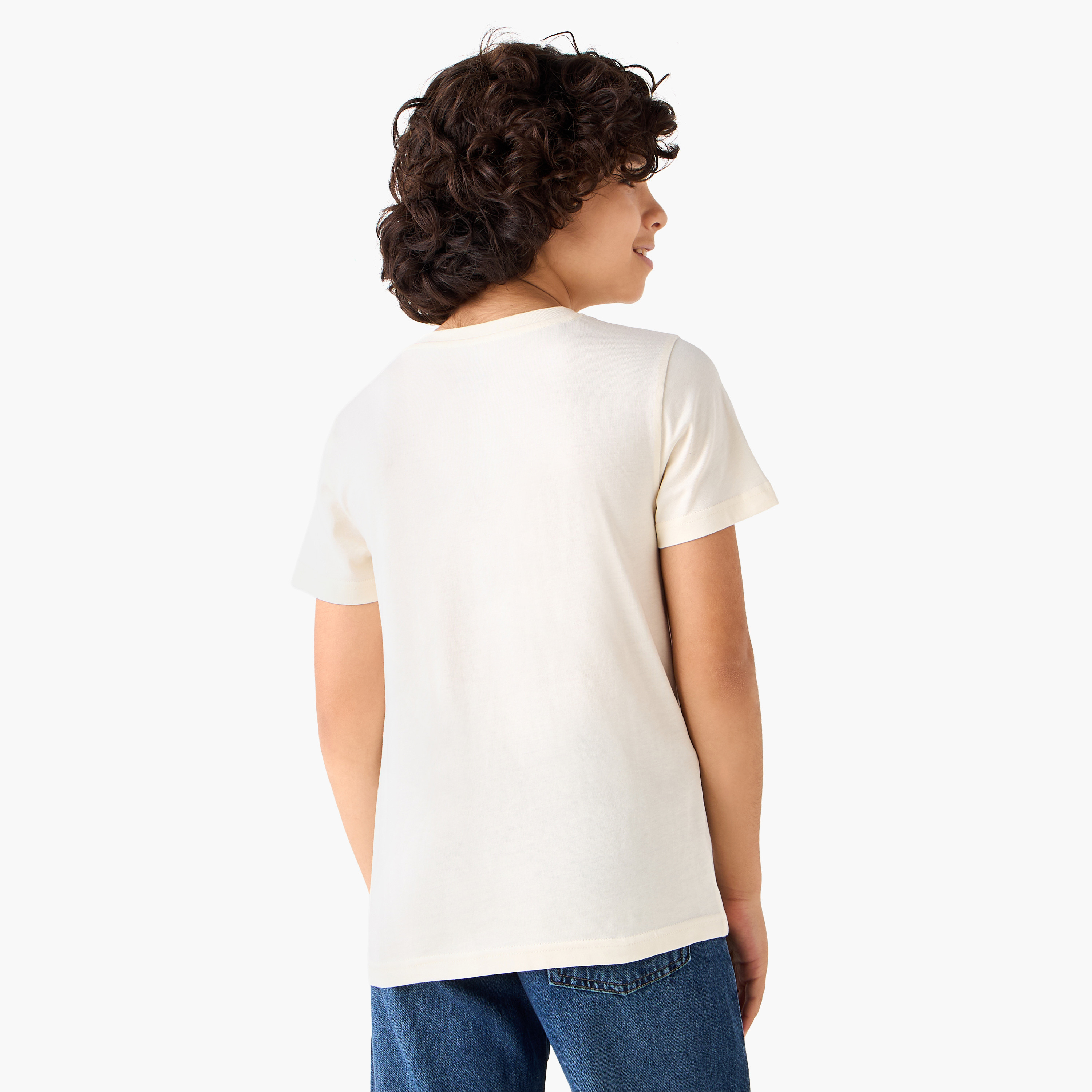 Juniors Crew Neck Short Sleeves T-shirt with Graphic Print-boys-clothing-tshirtsandpolos-image-3