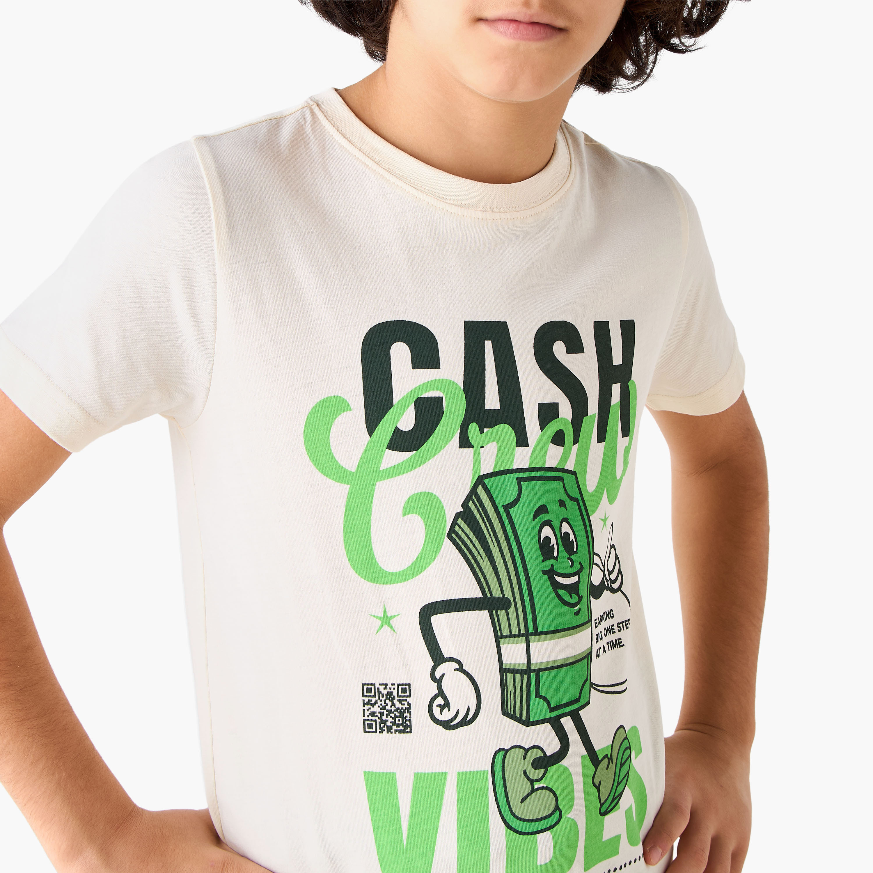 Juniors Crew Neck Short Sleeves T-shirt with Graphic Print-boys-clothing-tshirtsandpolos-image-4