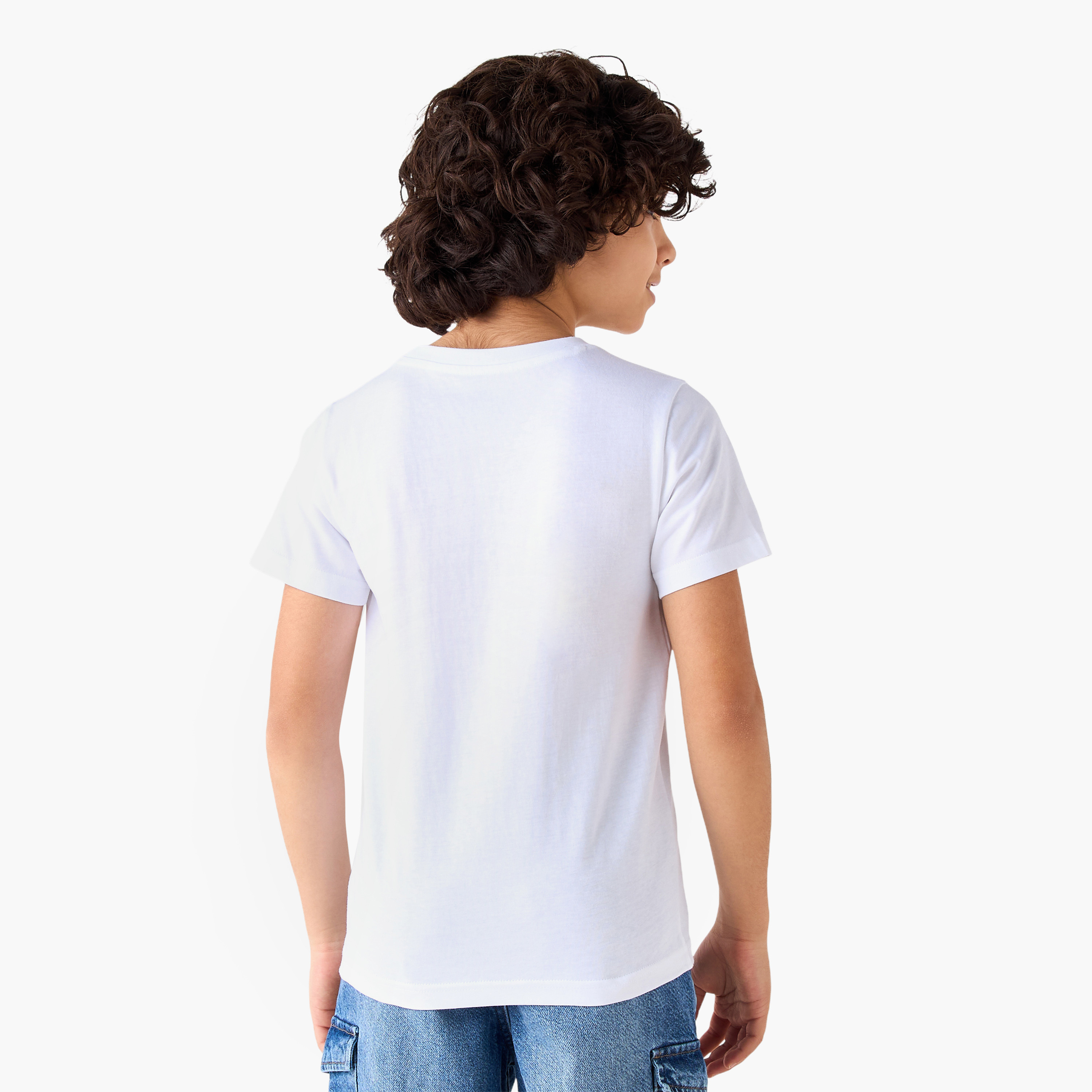 Juniors Crew Neck Short Sleeves T-shirt with Graphic Print-boys-clothing-tshirtsandpolos-image-3
