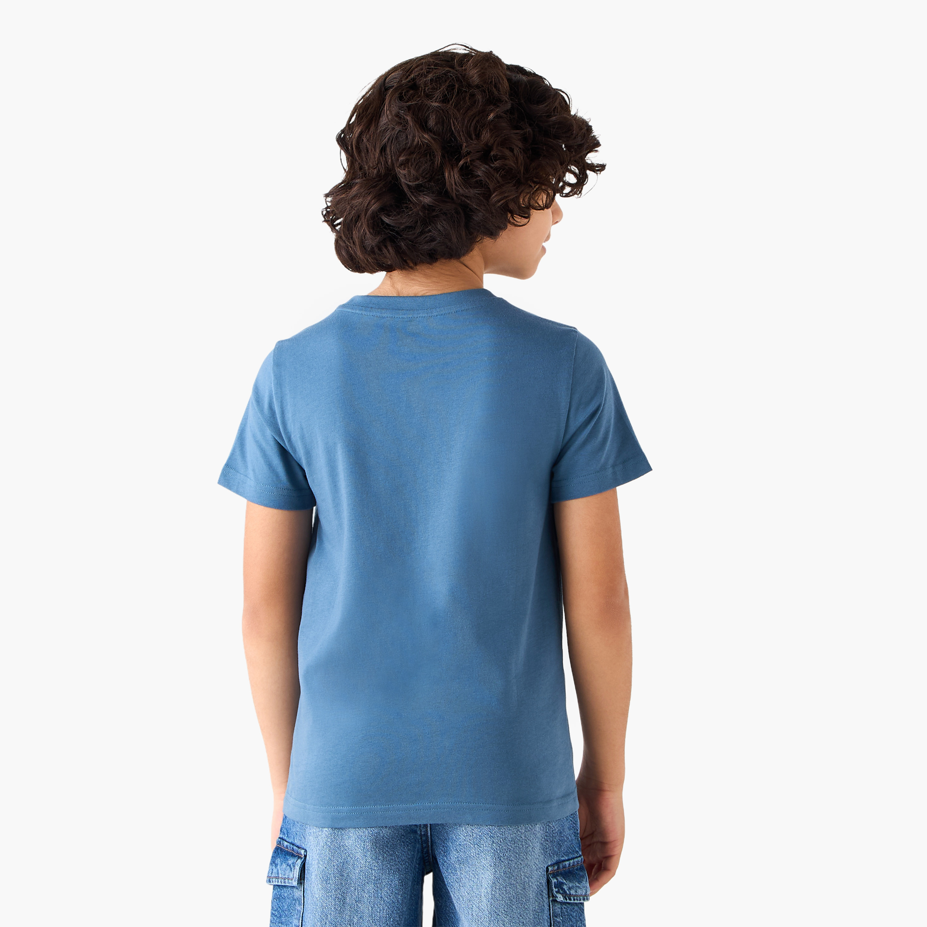 Juniors Crew Neck Short Sleeves T-shirt with Anime Print-boys-clothing-tshirtsandpolos-image-3