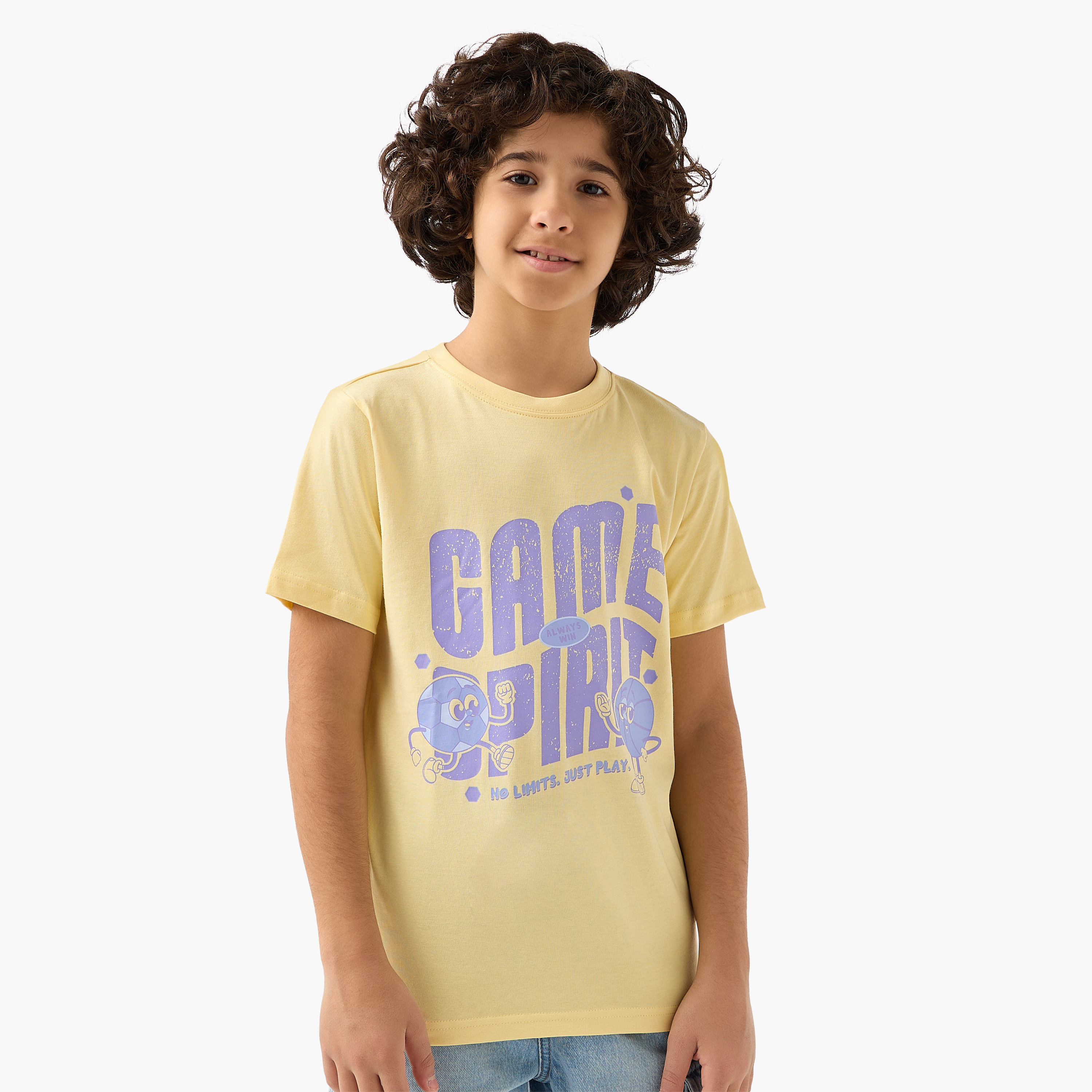 Juniors Crew Neck Short Sleeve T-shirt with Graphic Print-boys-clothing-tshirtsandpolos-image-1