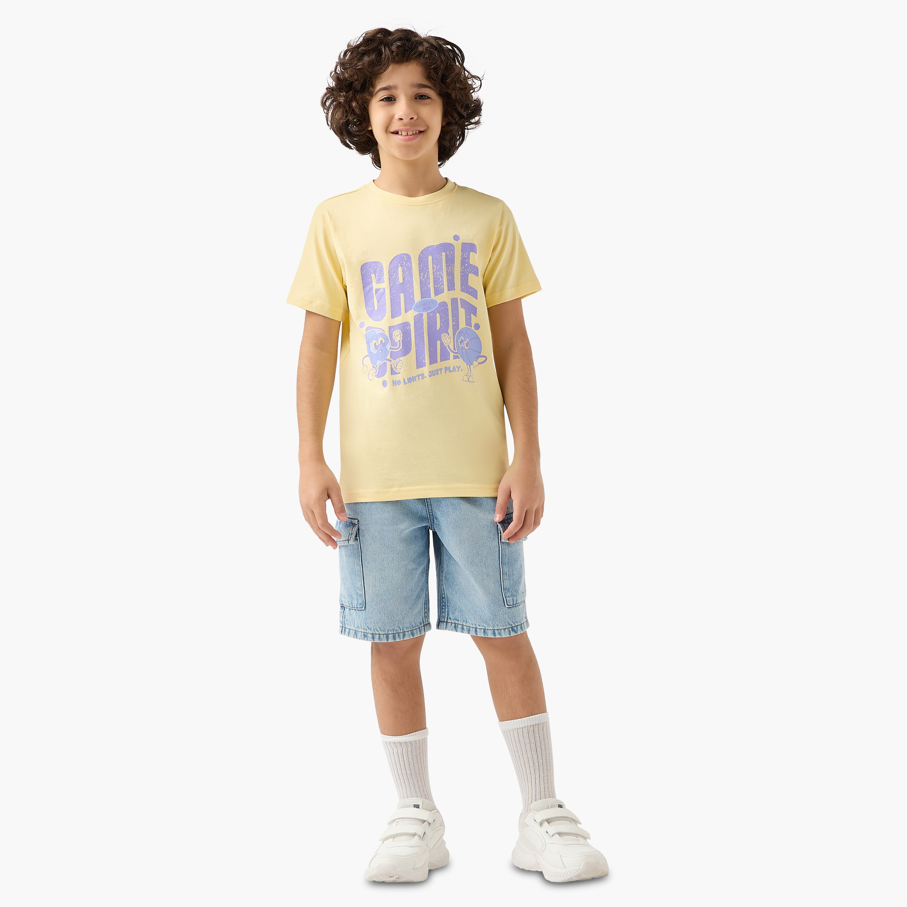 Juniors Crew Neck Short Sleeve T-shirt with Graphic Print-boys-clothing-tshirtsandpolos-image-2