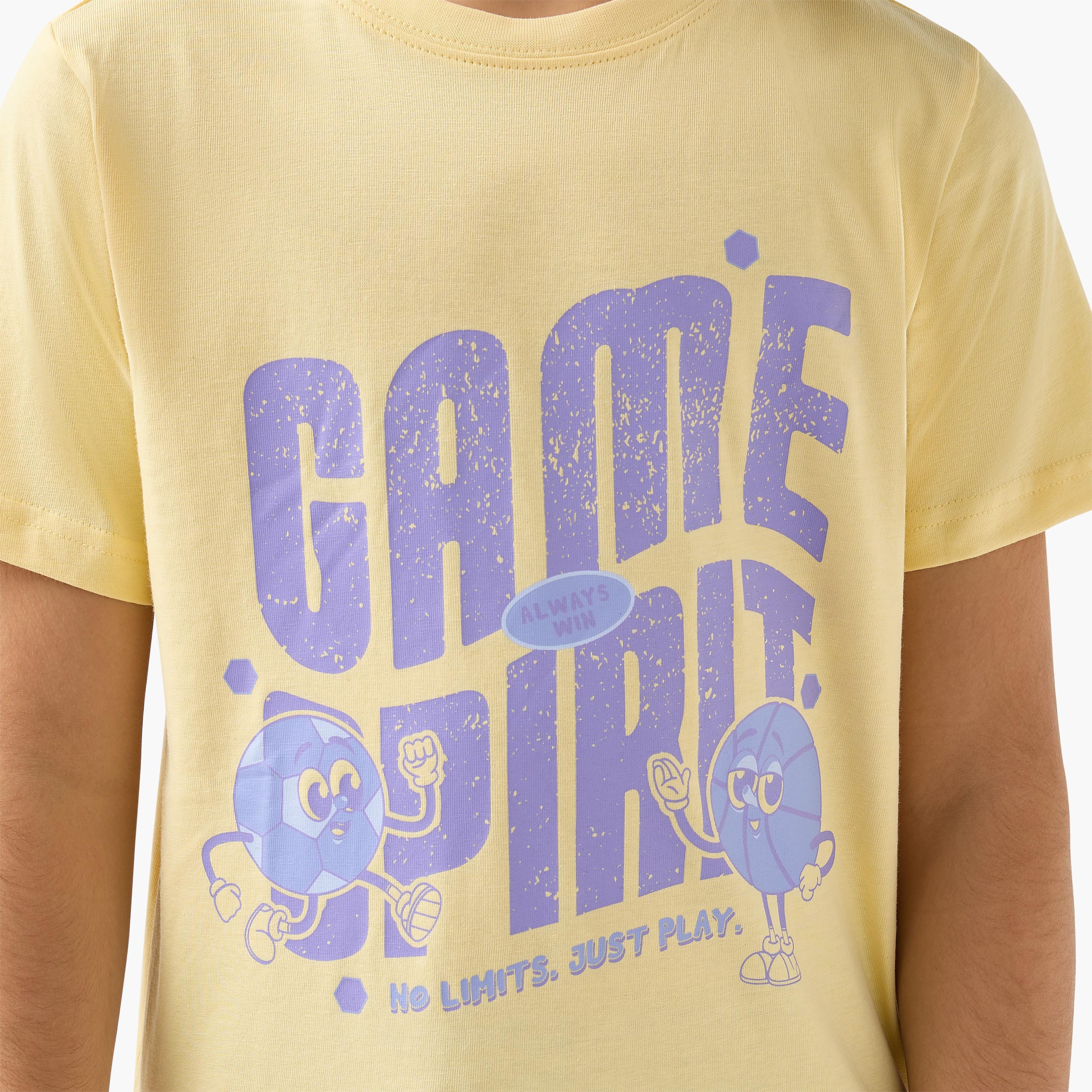 Juniors Crew Neck Short Sleeve T-shirt with Graphic Print-boys-clothing-tshirtsandpolos-image-5