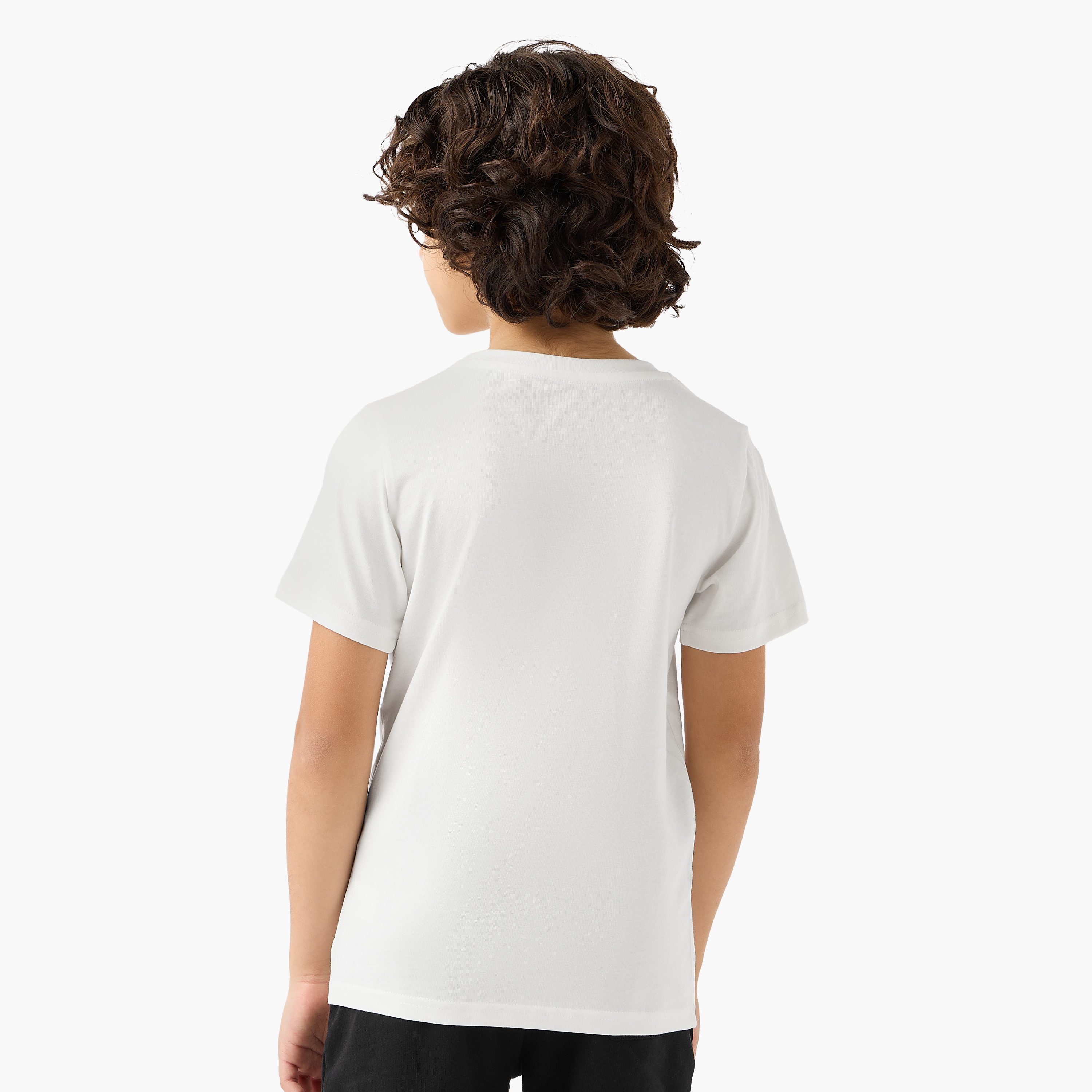Juniors Crew Neck Short Sleeves T-shirt with Graphic Print-boys-clothing-tshirtsandpolos-image-3