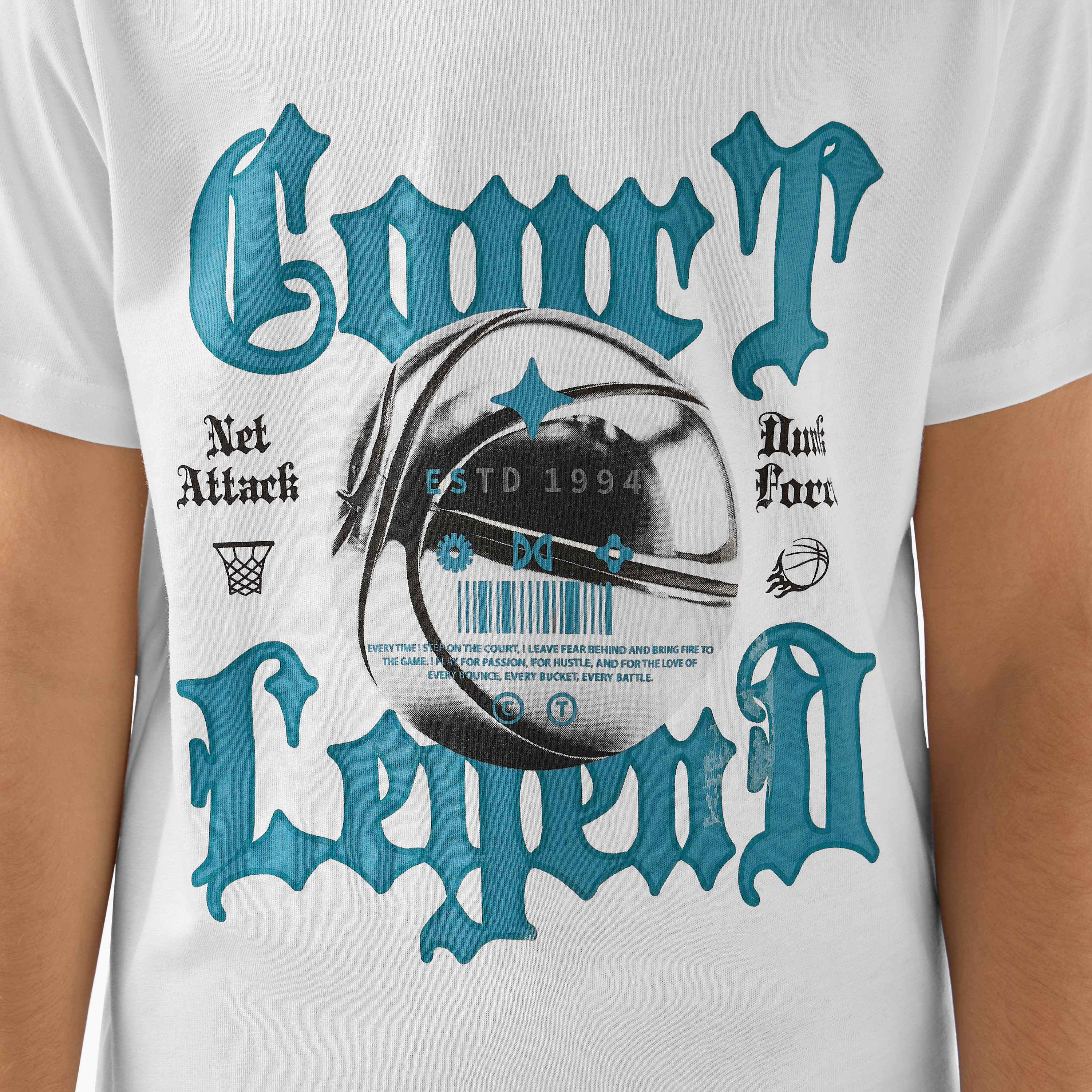 Juniors Crew Neck Short Sleeves T-shirt with Graphic Print-boys-clothing-tshirtsandpolos-image-5