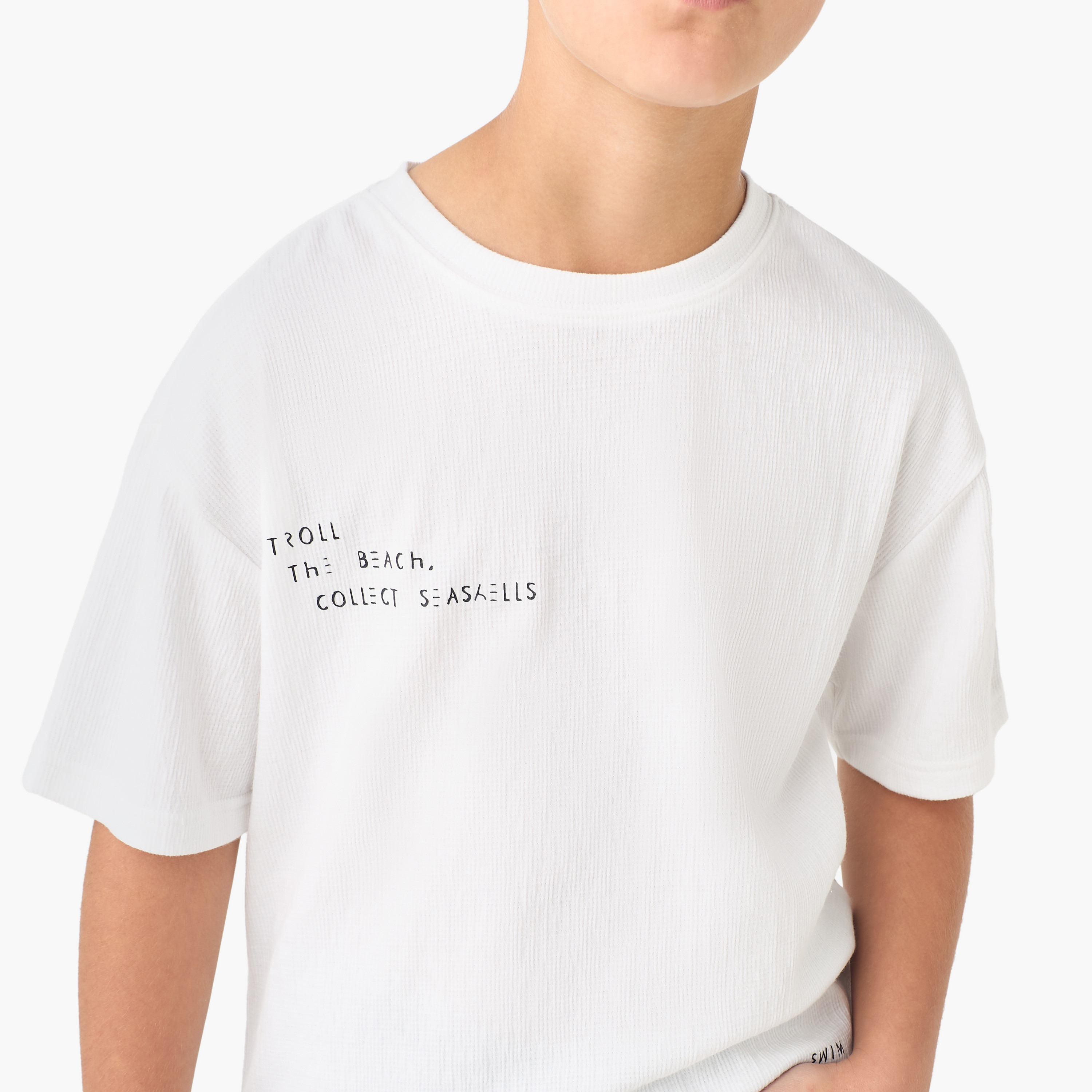 Juniors Crew Neck Short Sleeves T-shirt with Graphic Print-boys-clothing-tshirtsandpolos-image-4