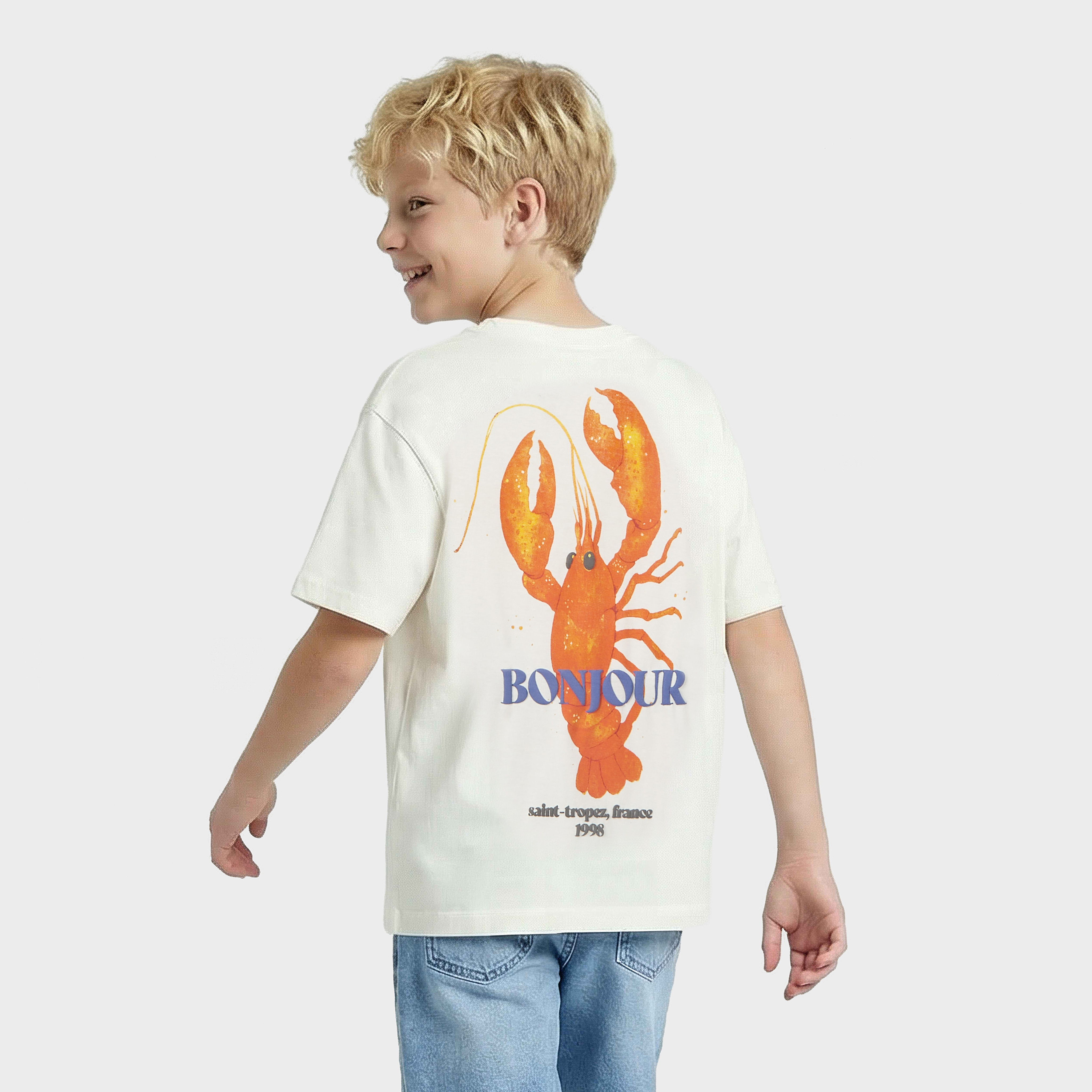 Juniors Crew Neck Short Sleeves T-shirt with Graphic Print-boys-clothing-tshirtsandpolos-image-1