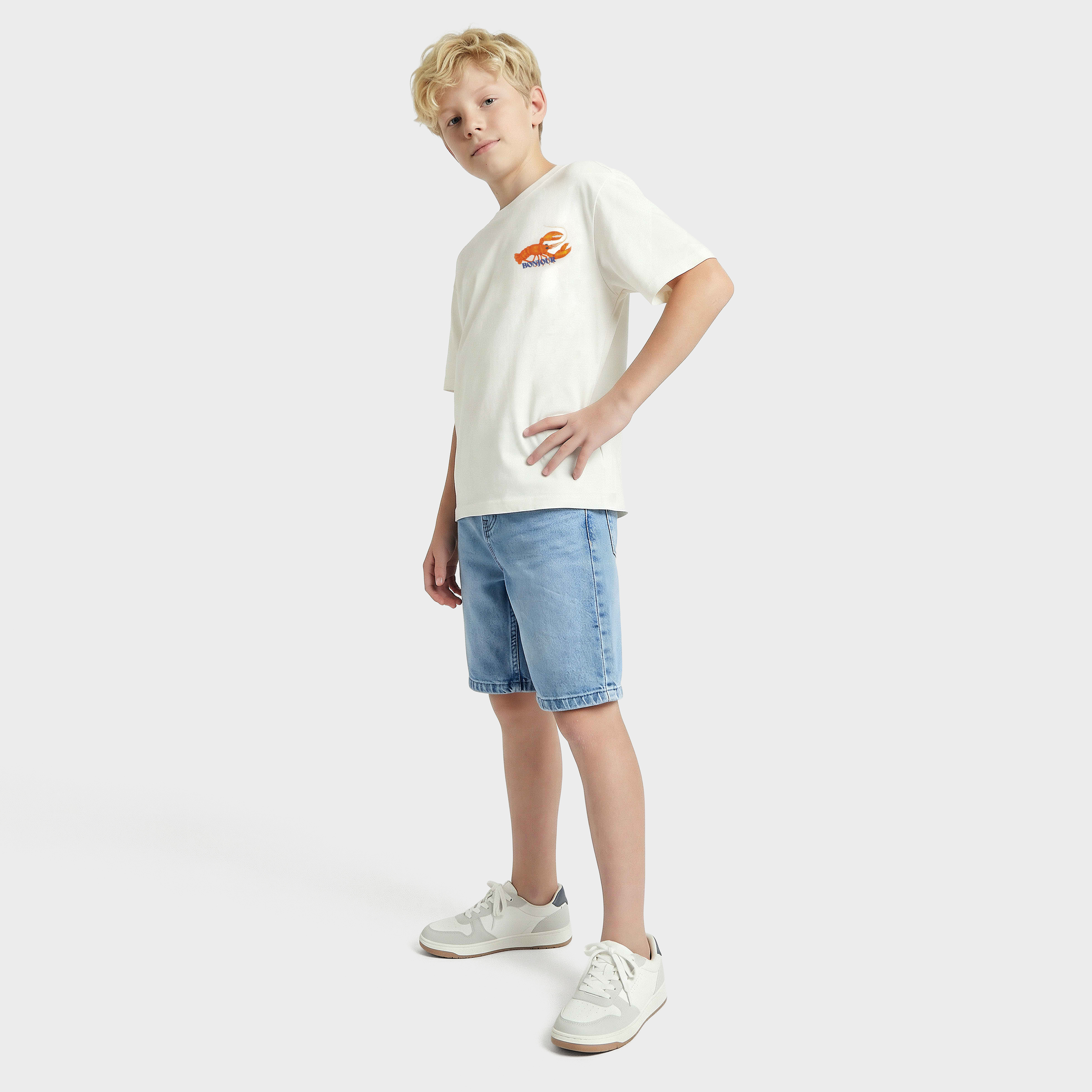 Juniors Crew Neck Short Sleeves T-shirt with Graphic Print-boys-clothing-tshirtsandpolos-image-5