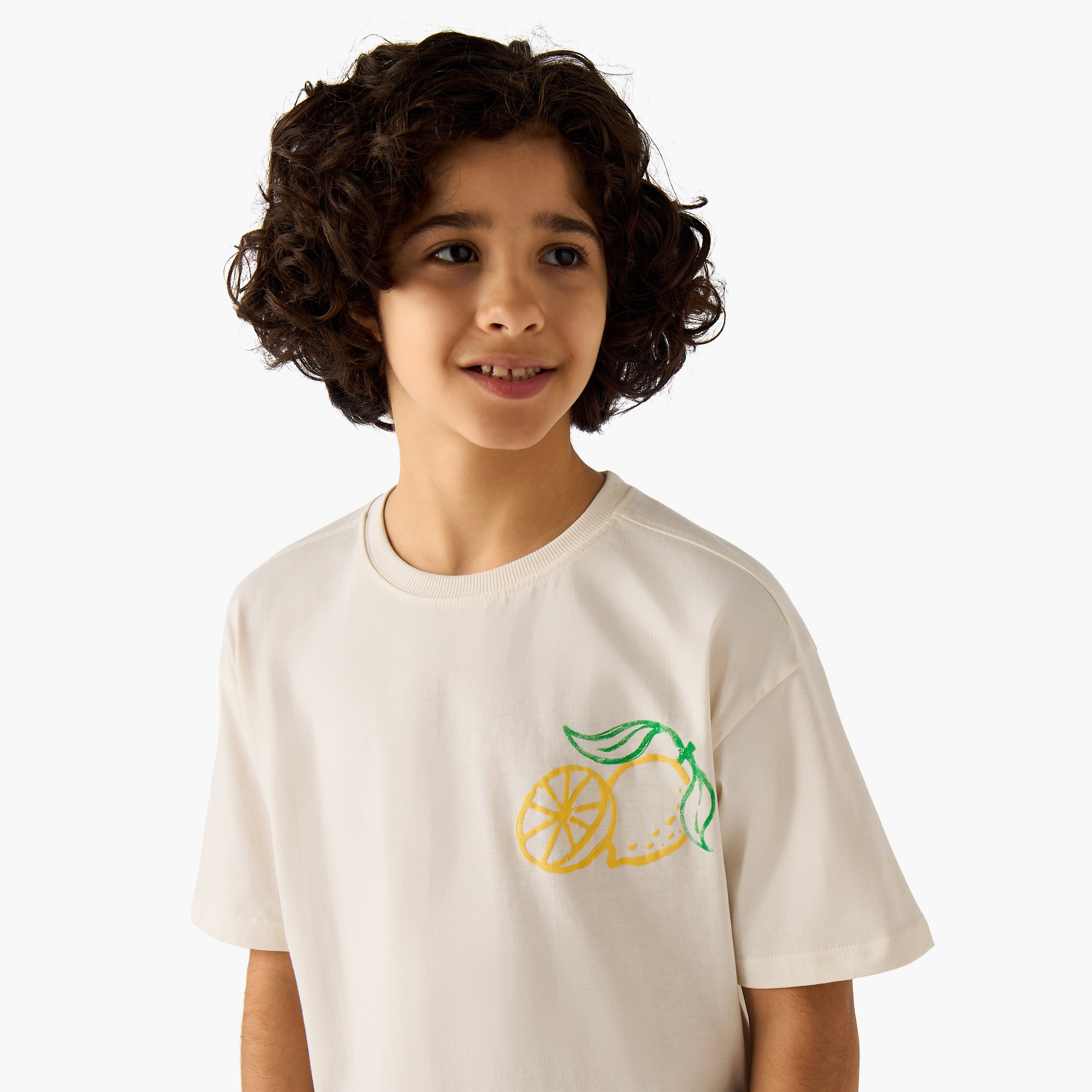 Juniors Crew Neck Short Sleeves T-shirt with Graphic Print-boys-clothing-tshirtsandpolos-image-4
