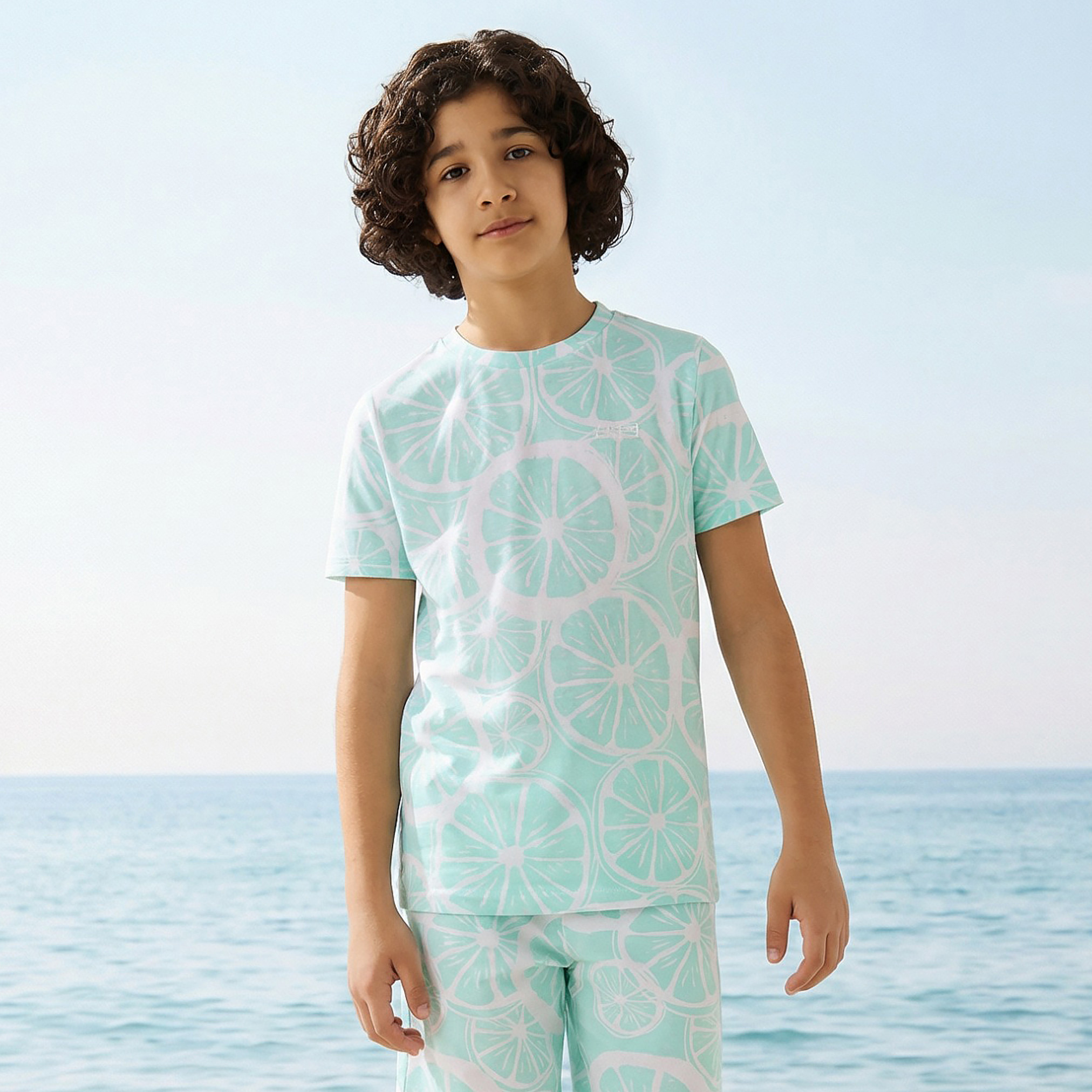 Juniors Crew Neck Short Sleeve T-shirt with Print-promo_babyshop_Buy2for30_KSA130526-image-1