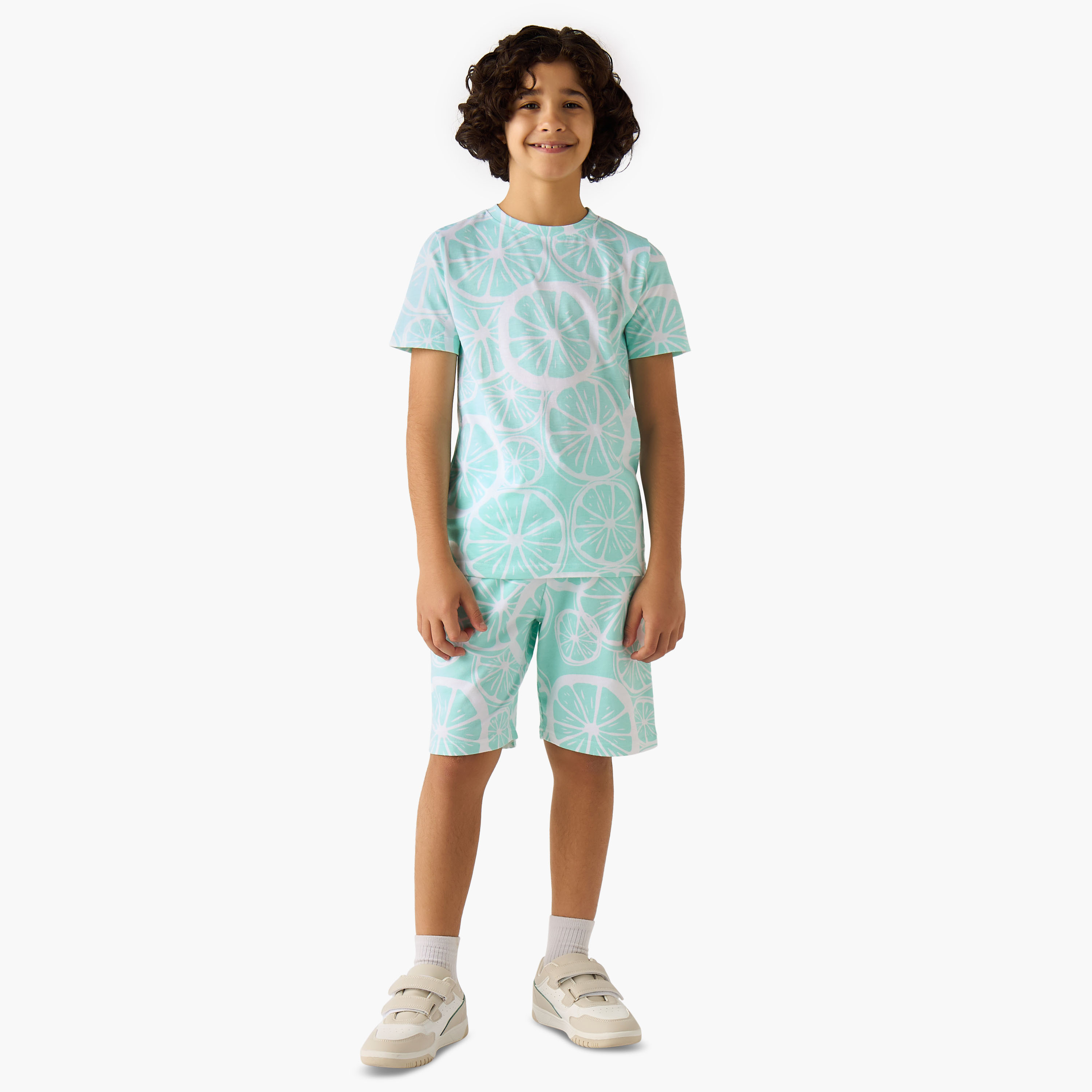 Juniors Crew Neck Short Sleeve T-shirt with Print-promo_babyshop_Buy2for30_KSA130526-image-2