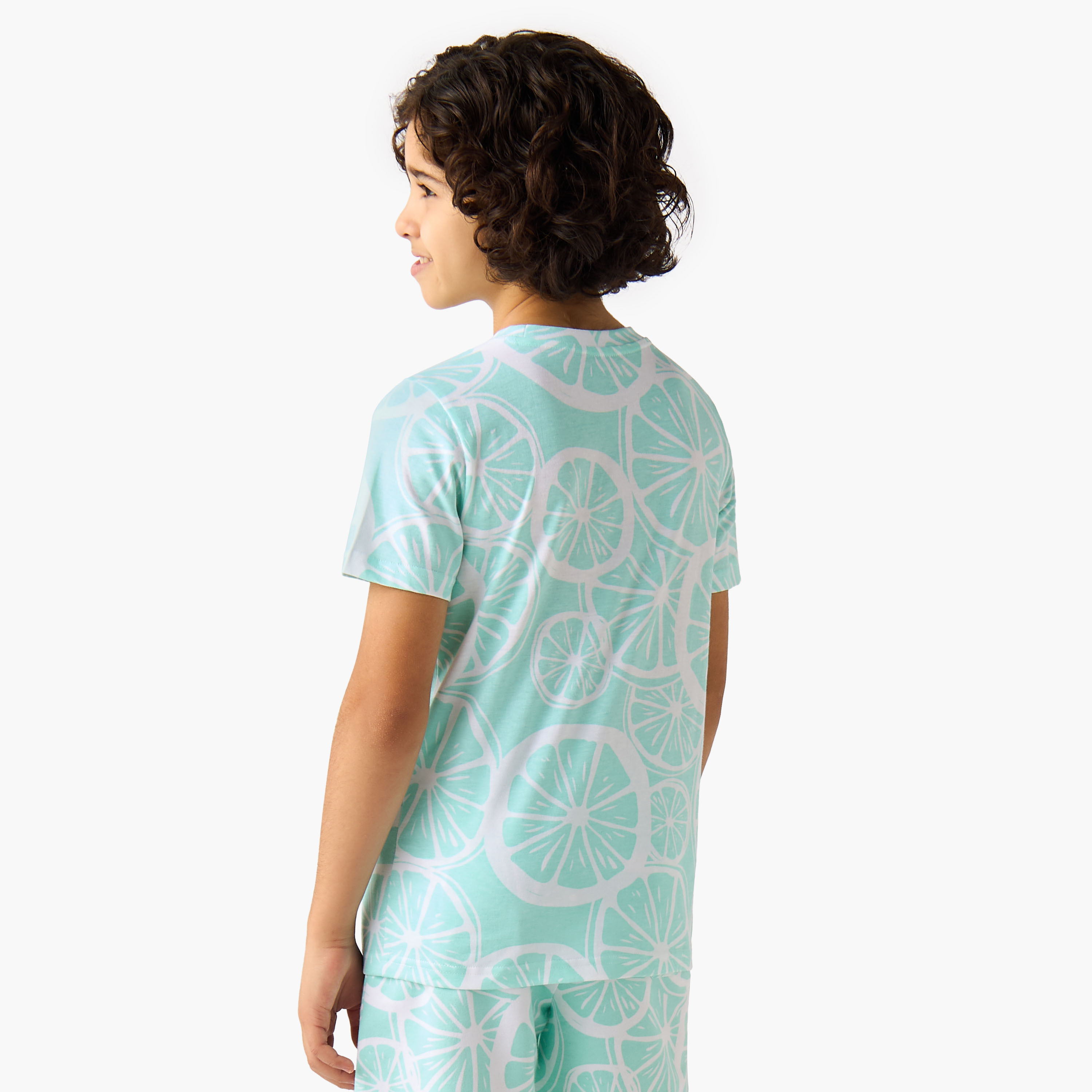 Juniors Crew Neck Short Sleeve T-shirt with Print-promo_babyshop_Buy2for30_KSA130526-image-3