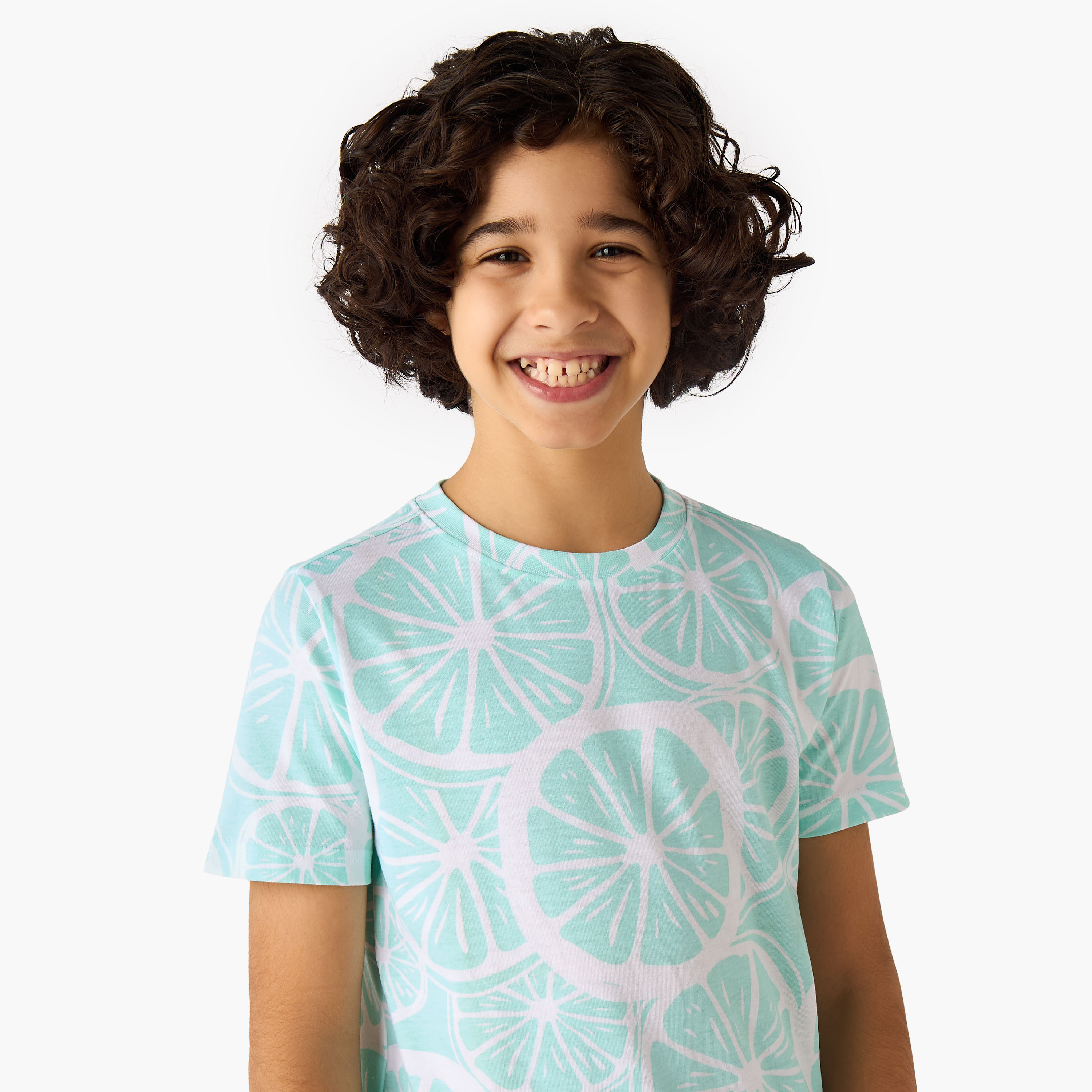 Juniors Crew Neck Short Sleeve T-shirt with Print-promo_babyshop_Buy2for30_KSA130526-image-4
