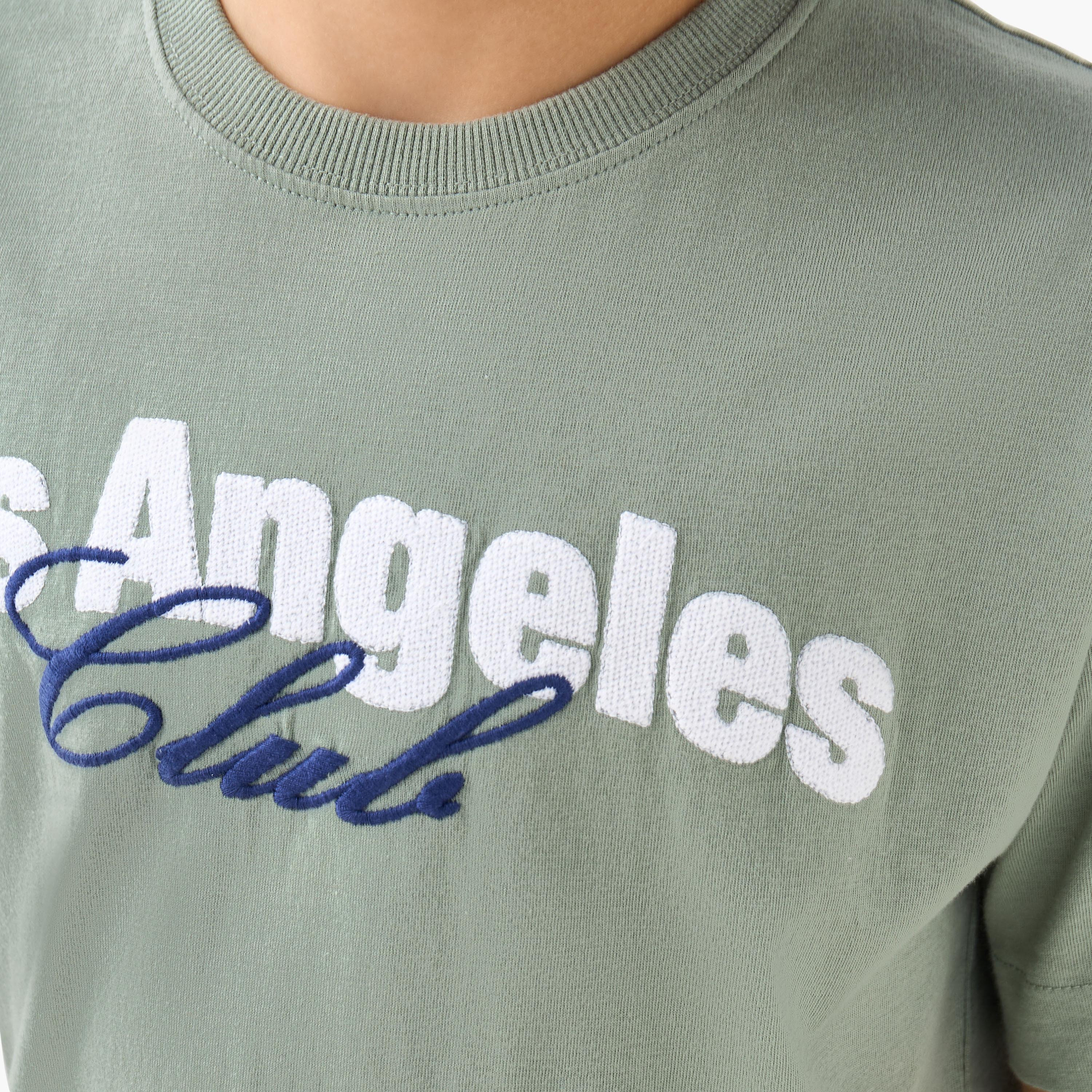 Juniors Crew Neck Short Sleeves T-shirt with Print-boys-clothing-tshirtsandpolos-image-5