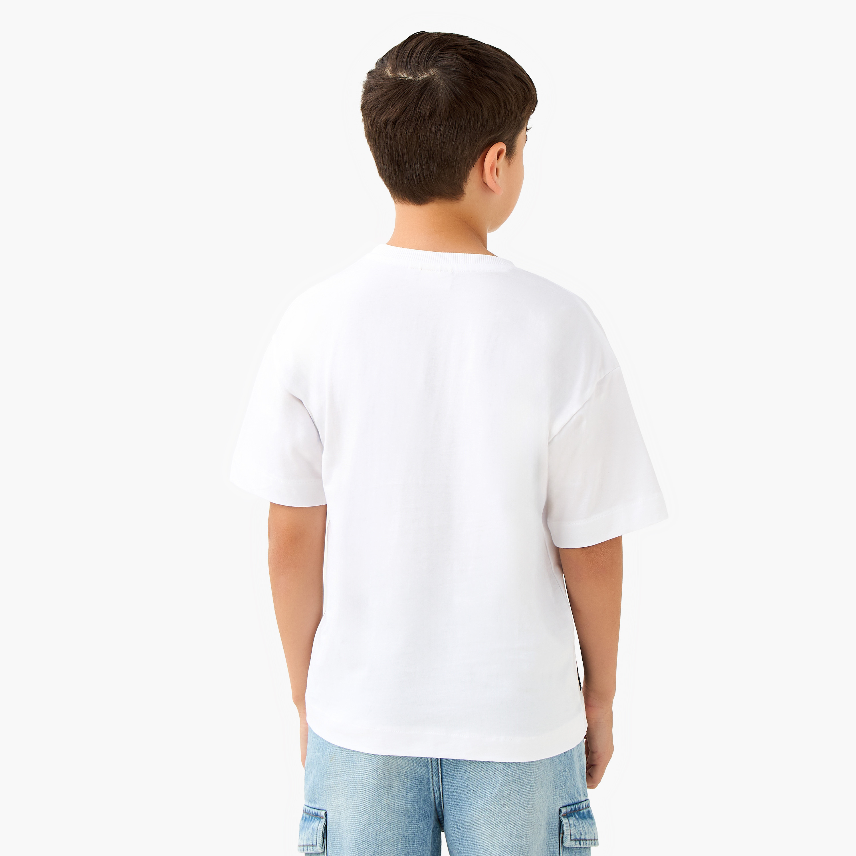 تيشيرت بياقة مستديرة وأكمام قصيرة بتطريز نيويورك سيتي من جونيورز-boys-clothing-tshirtsandpolos-image-3