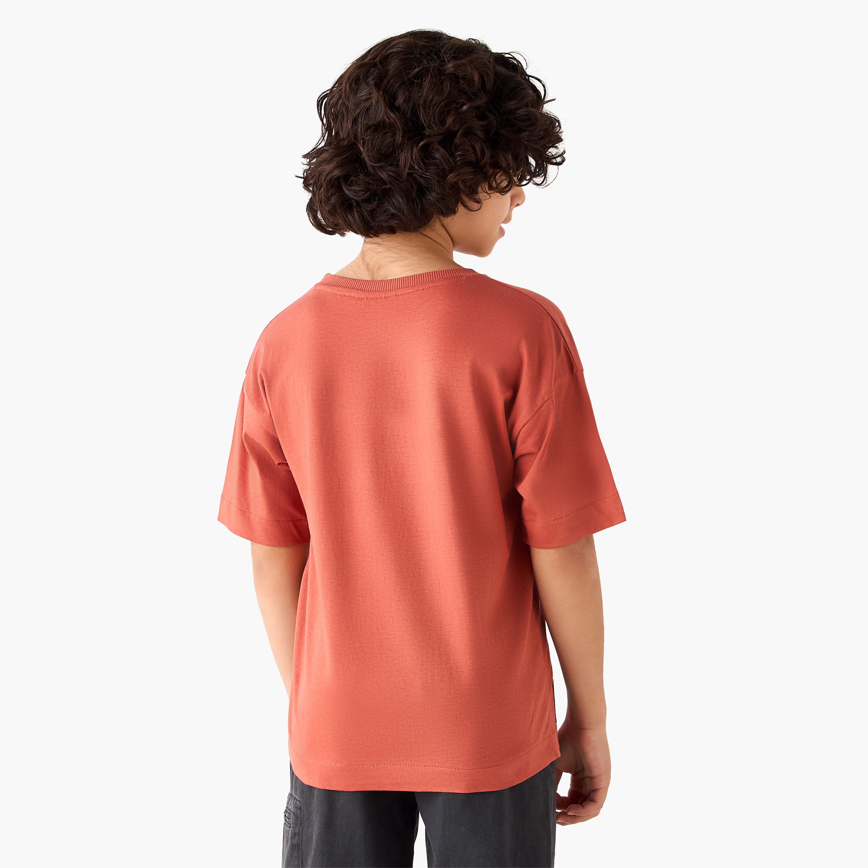 تيشيرت بياقة مستديرة وأكمام قصيرة بتطريز نيويورك سيتي من جونيورز-boys-clothing-tshirtsandpolos-image-3