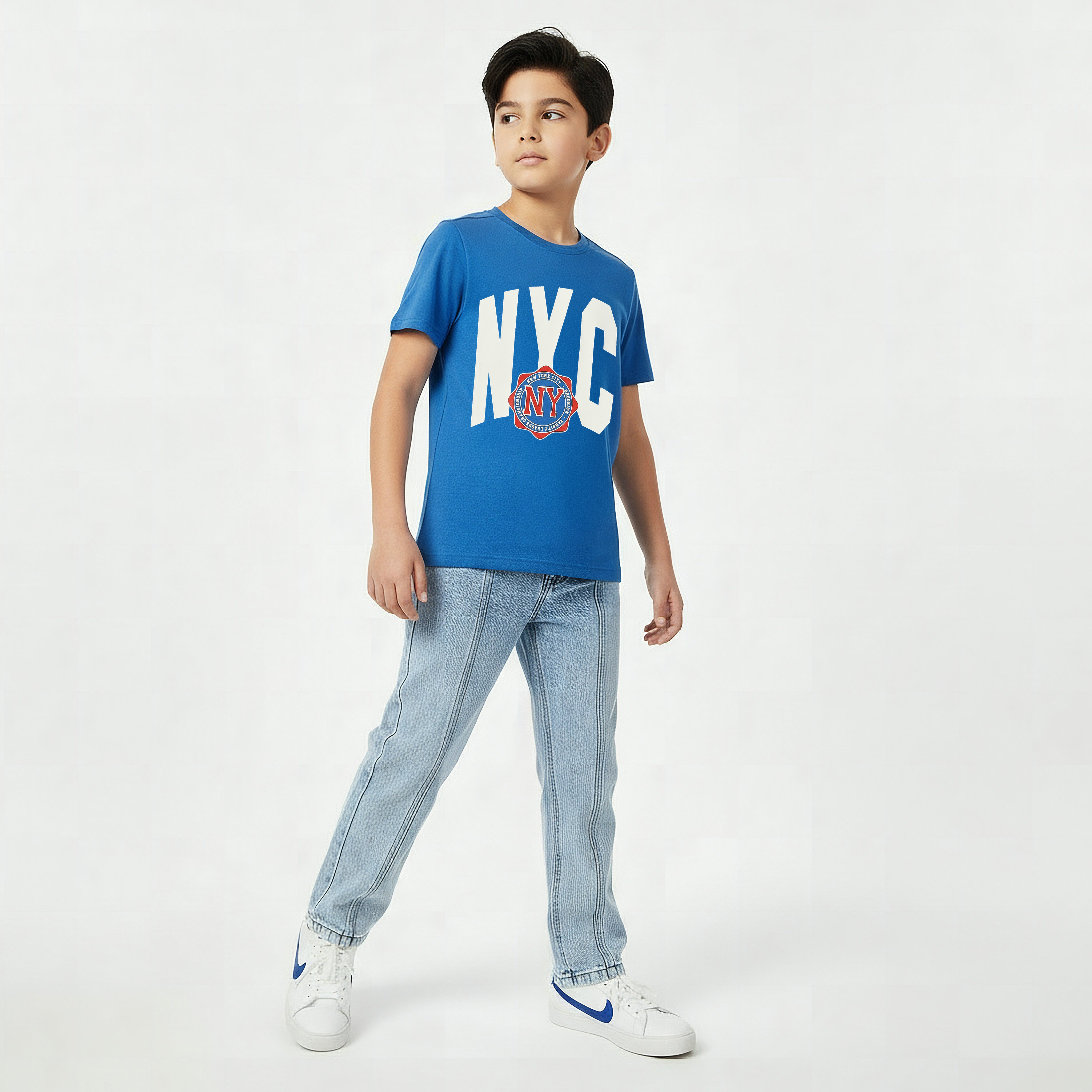 Juniors Crew Neck Short Sleeves T-shirt with Print-boys-clothing-tshirtsandpolos-image-2