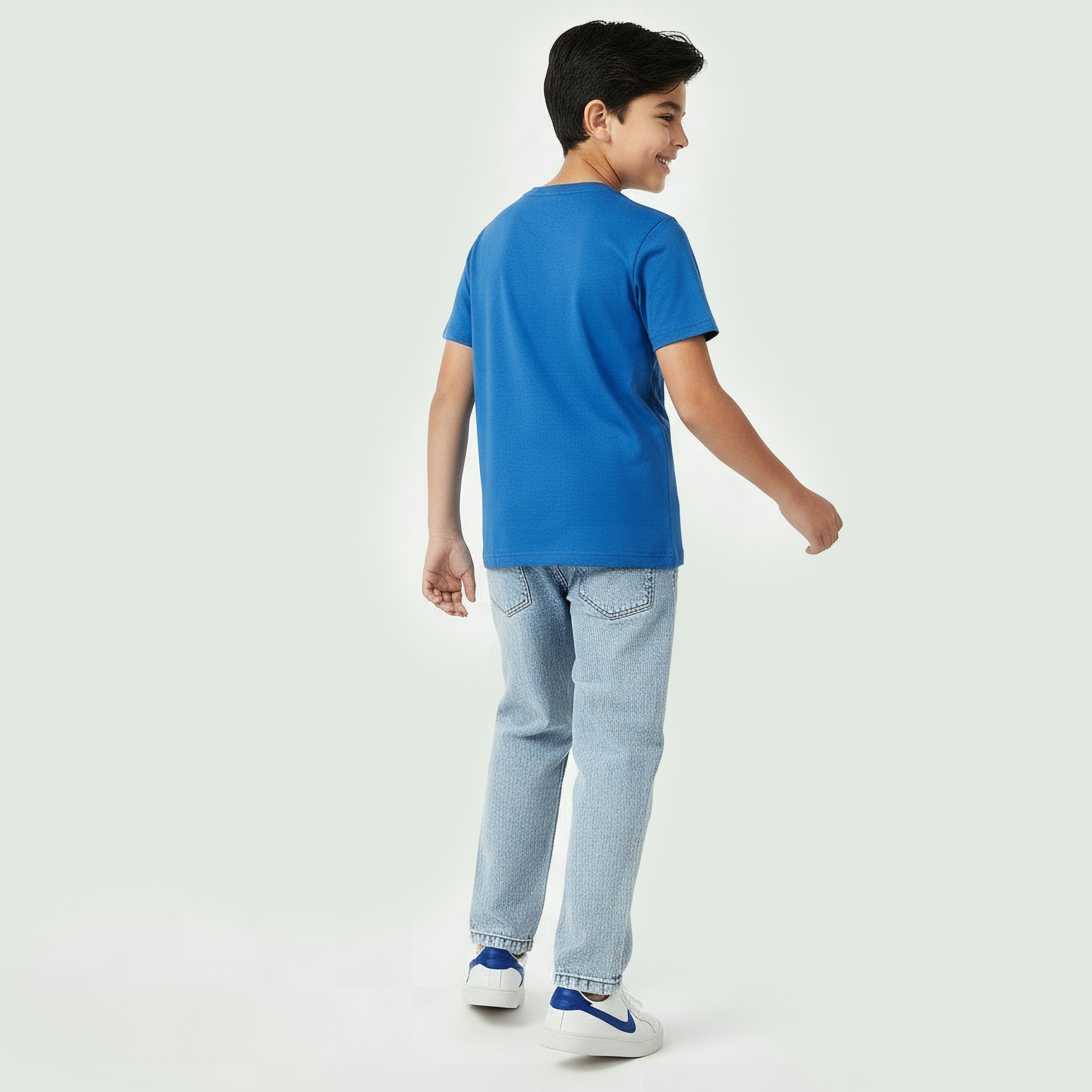 Juniors Crew Neck Short Sleeves T-shirt with Print-boys-clothing-tshirtsandpolos-image-3