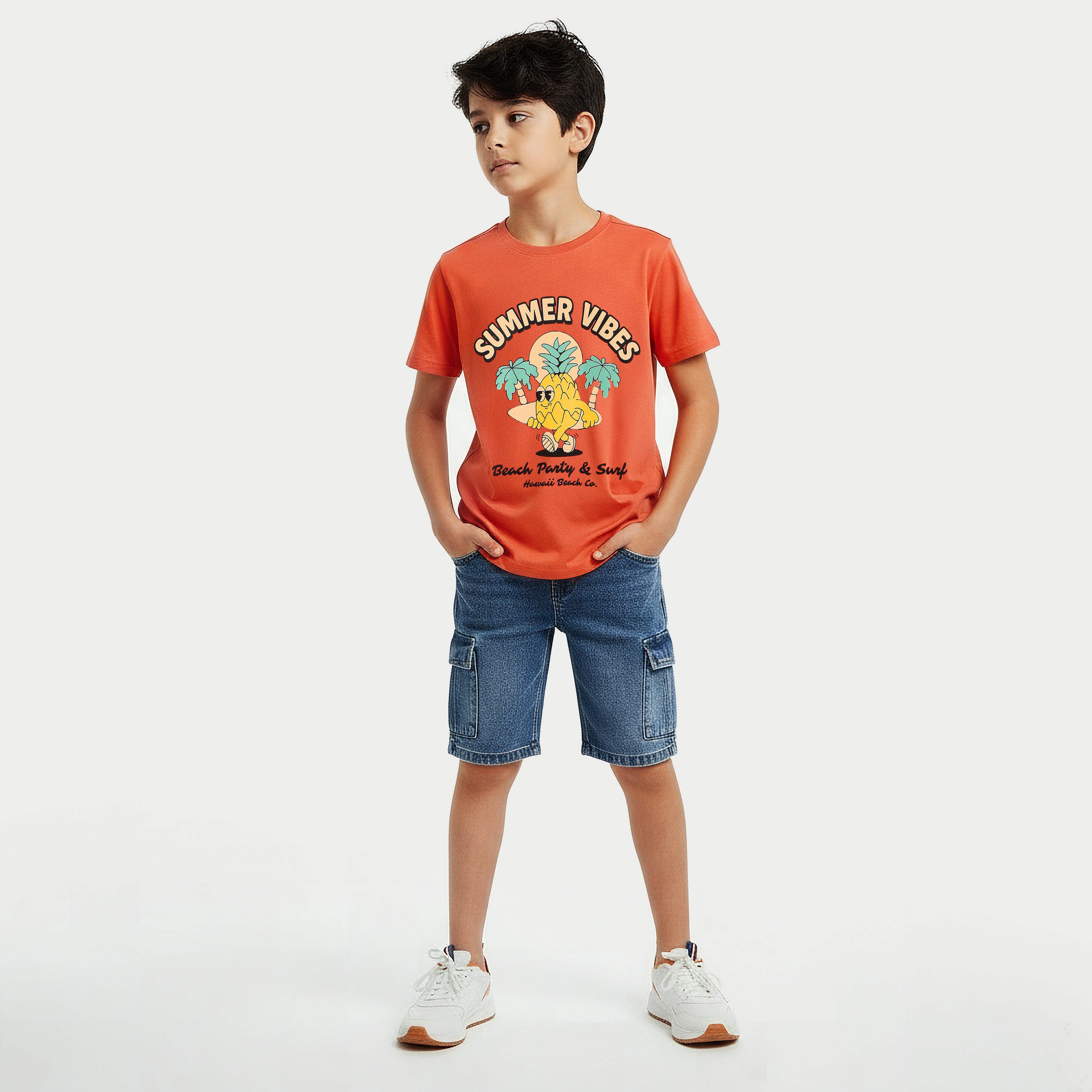 Juniors Crew Neck Short Sleeve T-shirt with Print-boys-clothing-tshirtsandpolos-image-5