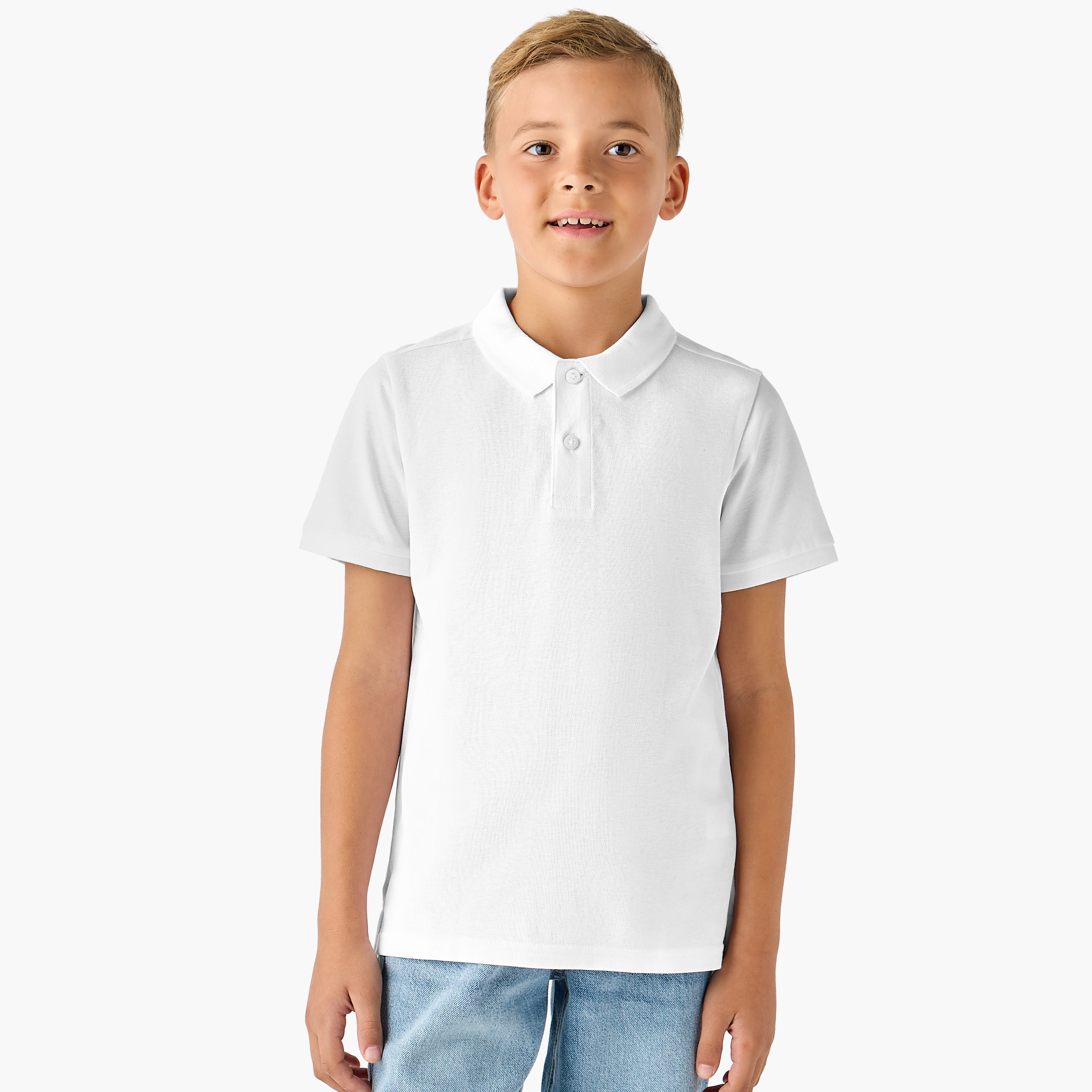 Juniors Collared Short Sleeves Polo T-shirt-boys-clothing-tshirtsandpolos-image-1
