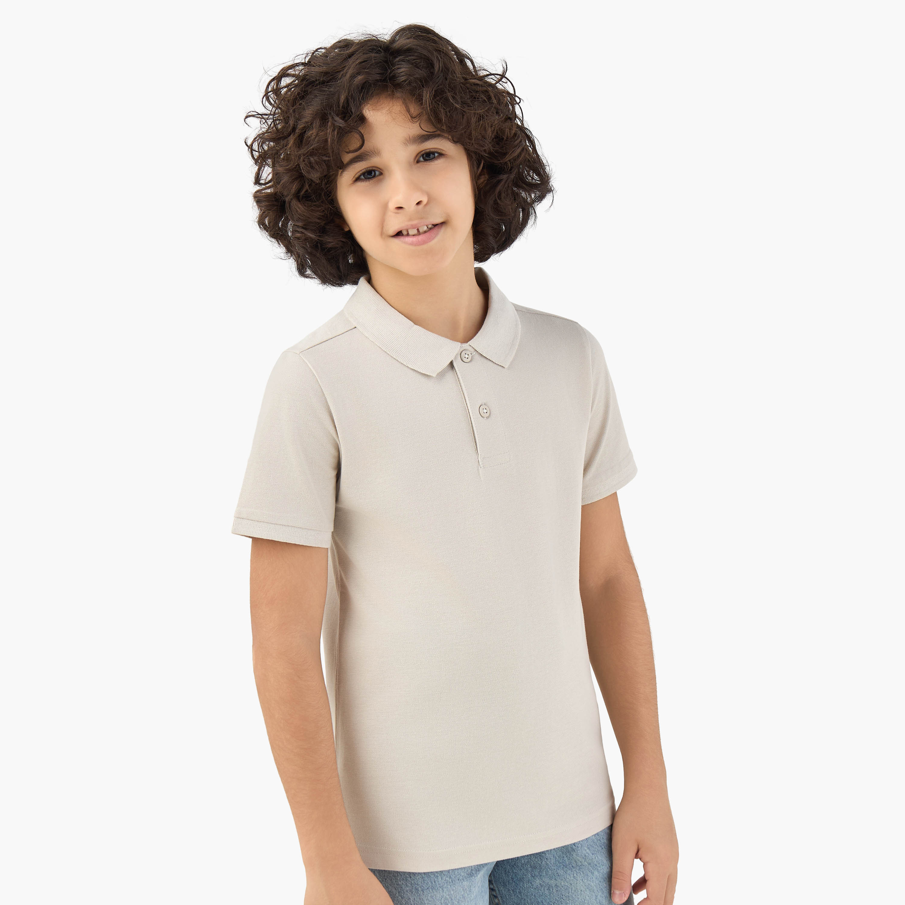Juniors Collared Short Sleeves Polo T-shirt-boys-clothing-tshirtsandpolos-image-1